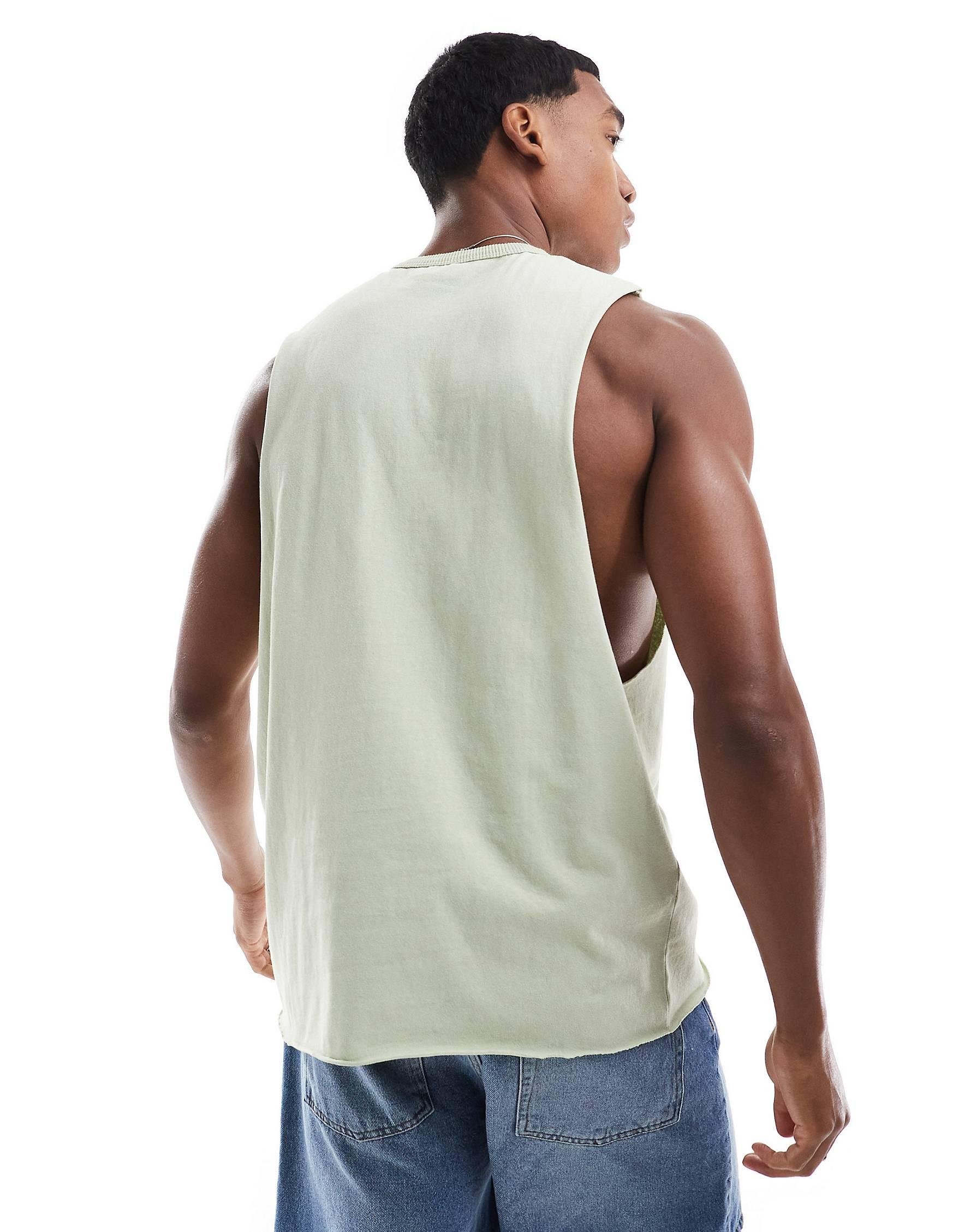 Oversize Vest Ye il
