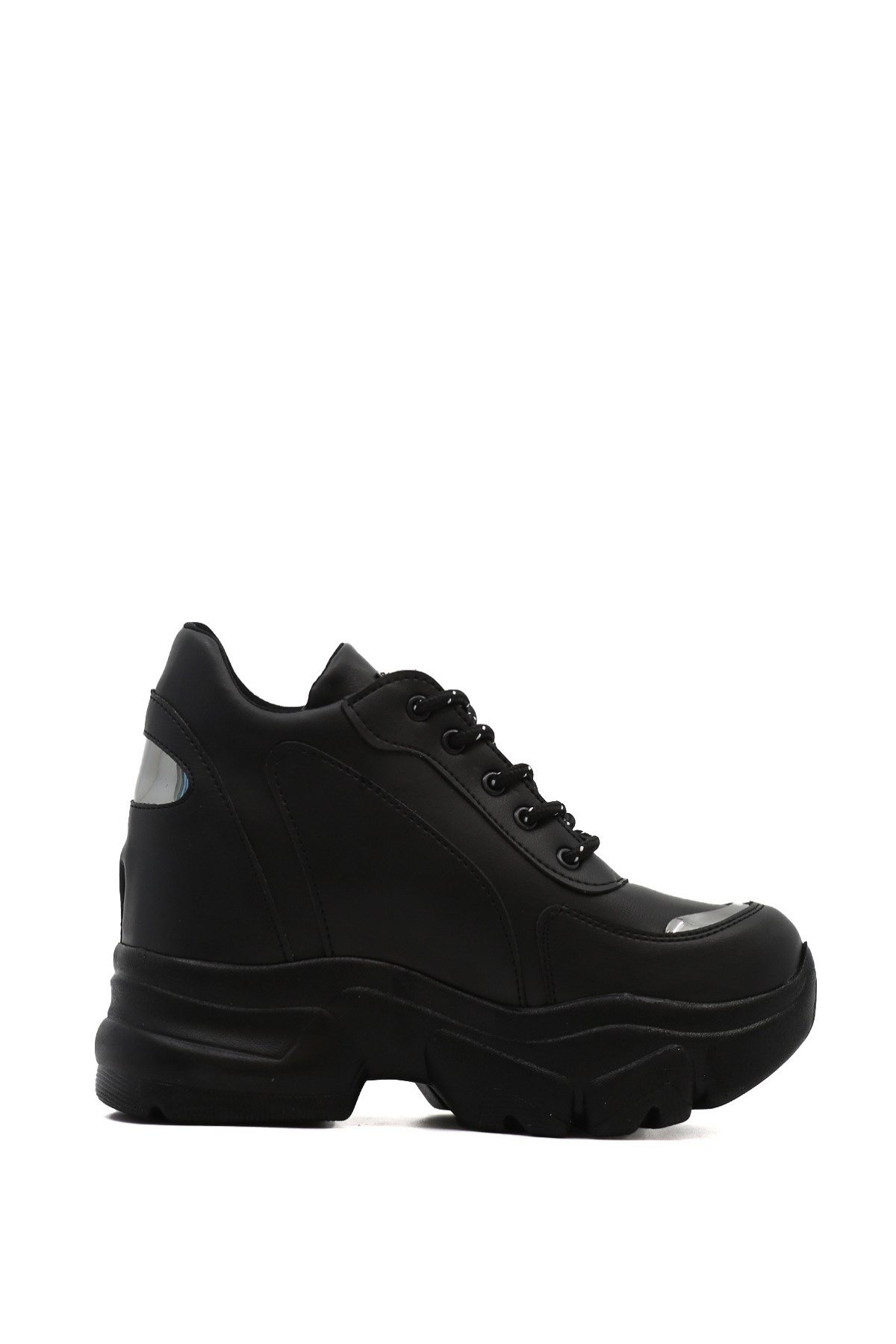 Blas 10 Cm Dolgu Topuk Yeni̇ Sezon Sneakers Spor Ayakkabi Siyah - Still  Durağı