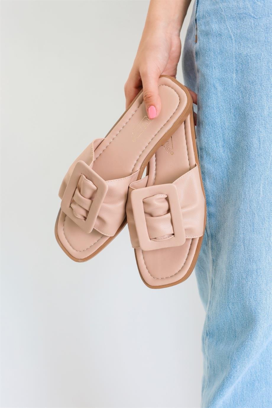 Casmin Model Zara Model Tokali Yeni Sezon Terlik Nut - Still Durağı