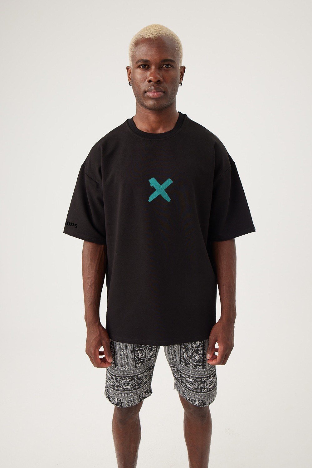 Erkek Joker Oversize Siyah T-Shirt | Gotham Vibes