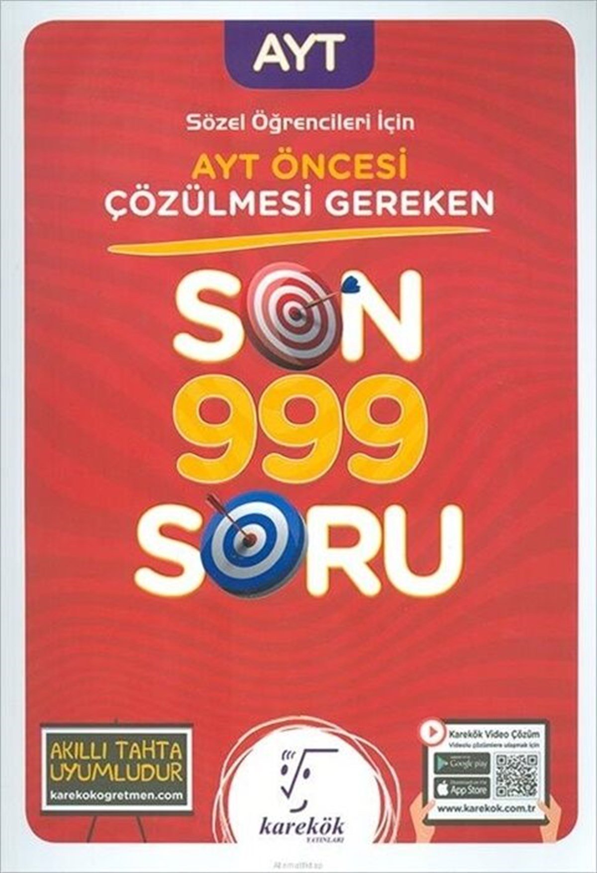 Karekök Yayınları AYT Öncesi Çözülmesi Gereken Sözel Son 999 Soru 210,00 ₺