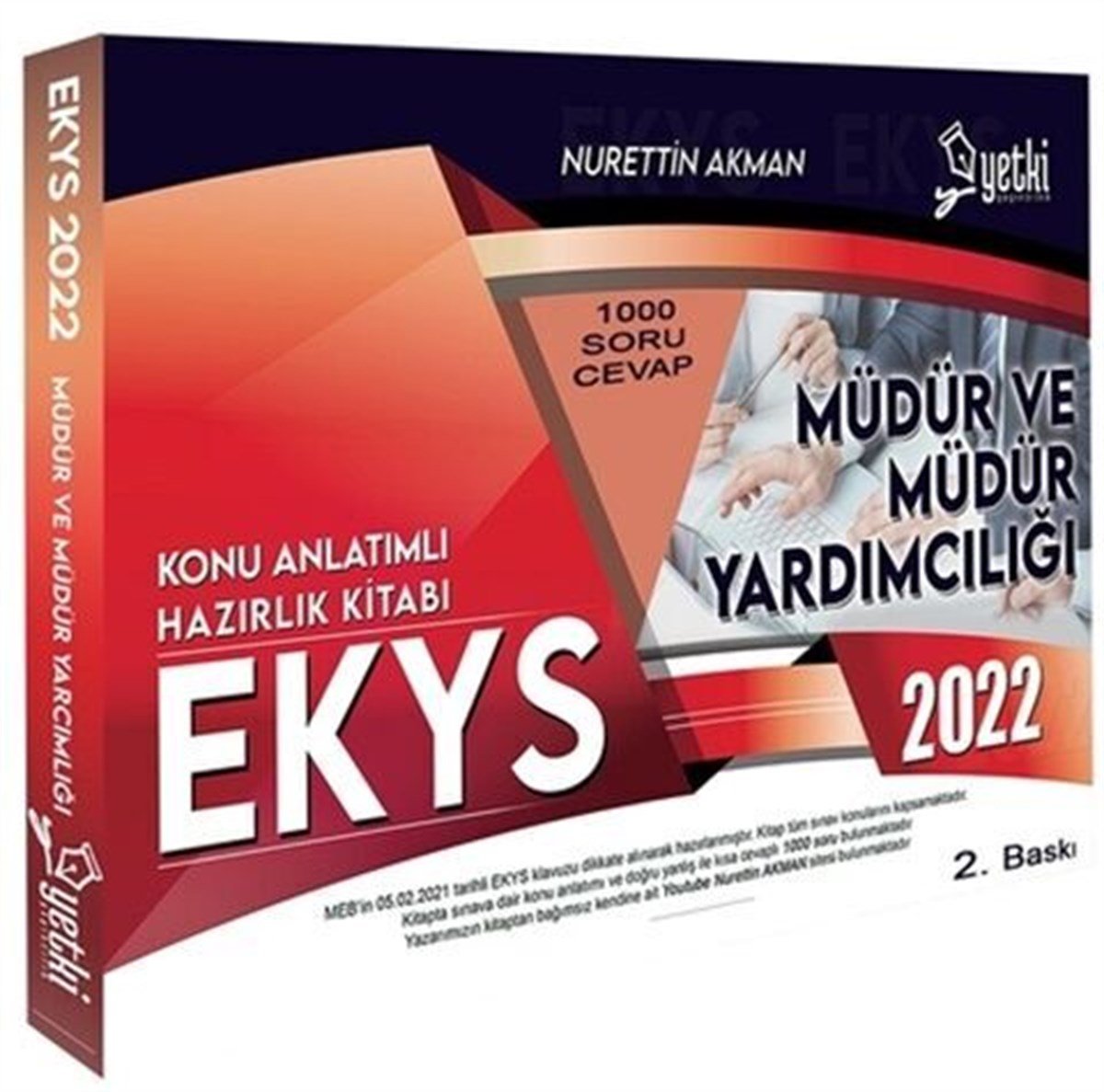 Yetki Yayınları 2023 MEB EKYS Müdür ve Müdür Yardımcılığı Konu Anlatımlı  Hazırlık Kitabı 250,00 ₺