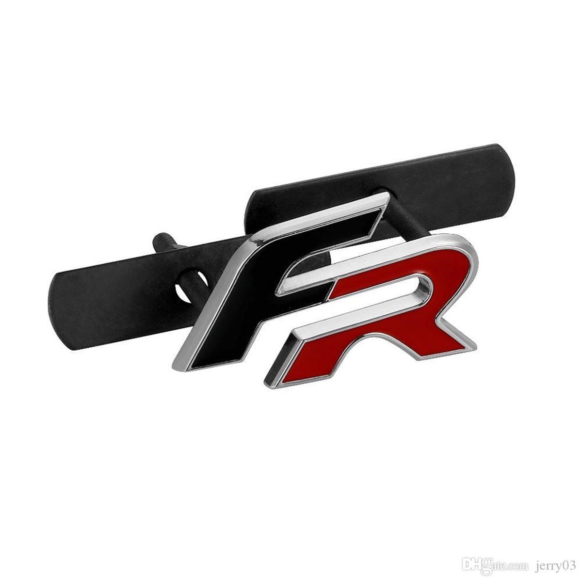Seat Leon FR Ön Panjur Izgara 3D Metal Arma Amblem Logo Ön Siyah - Kırmızı