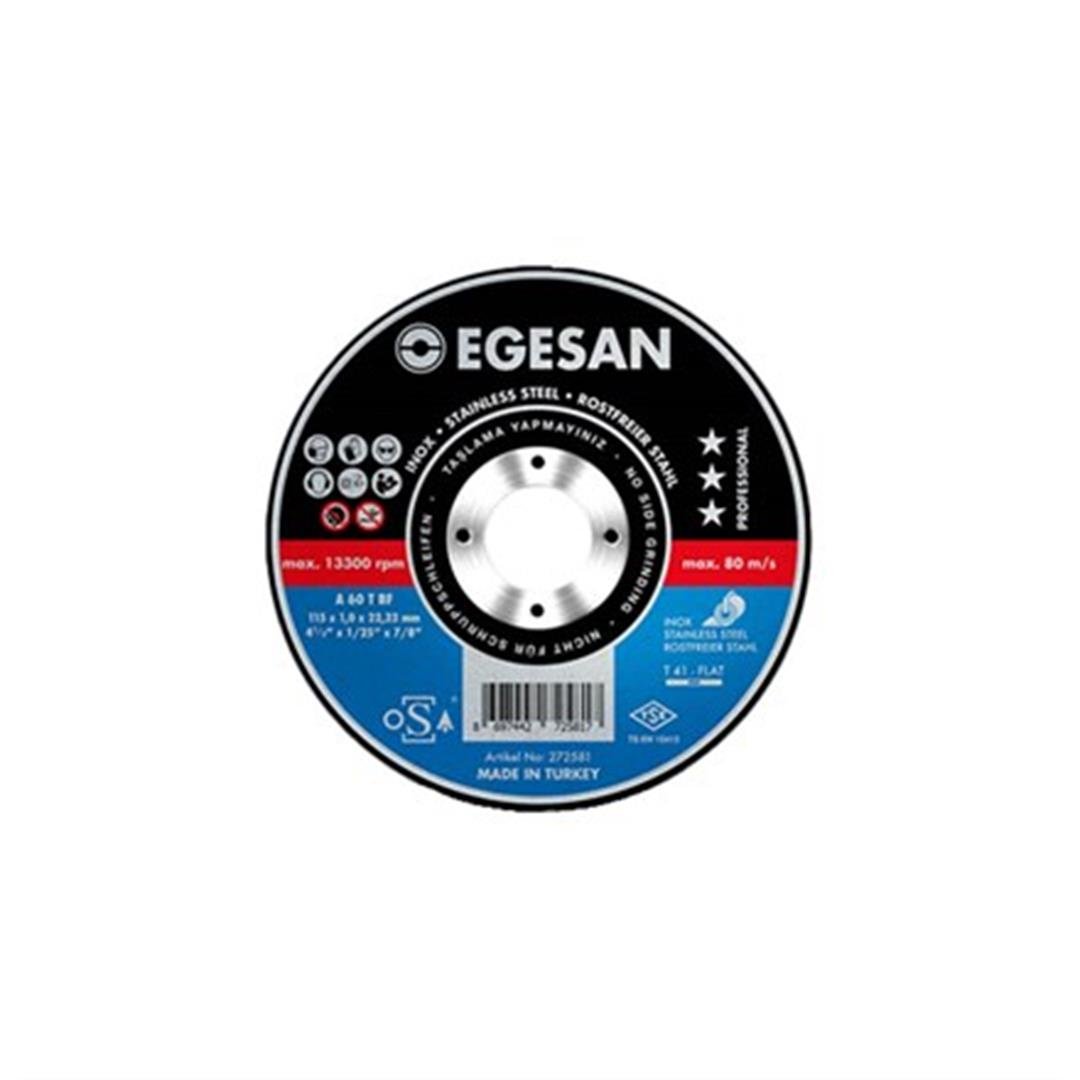 Egesan Pro Serisi 115x1.022.23 INOX Paslanmaz Çelik İnce Kesme Diski 272581  (A 60 T BF) Fiyatı
