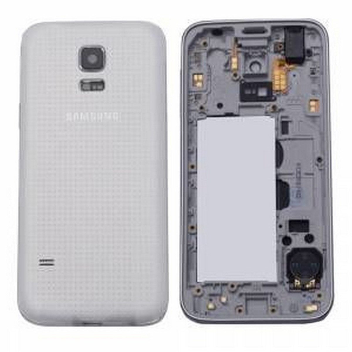 Samsung Galaxy S5 Mini G800 Kasa Kapak Beyaz Duos Çıtasız - tekyerdenal.com