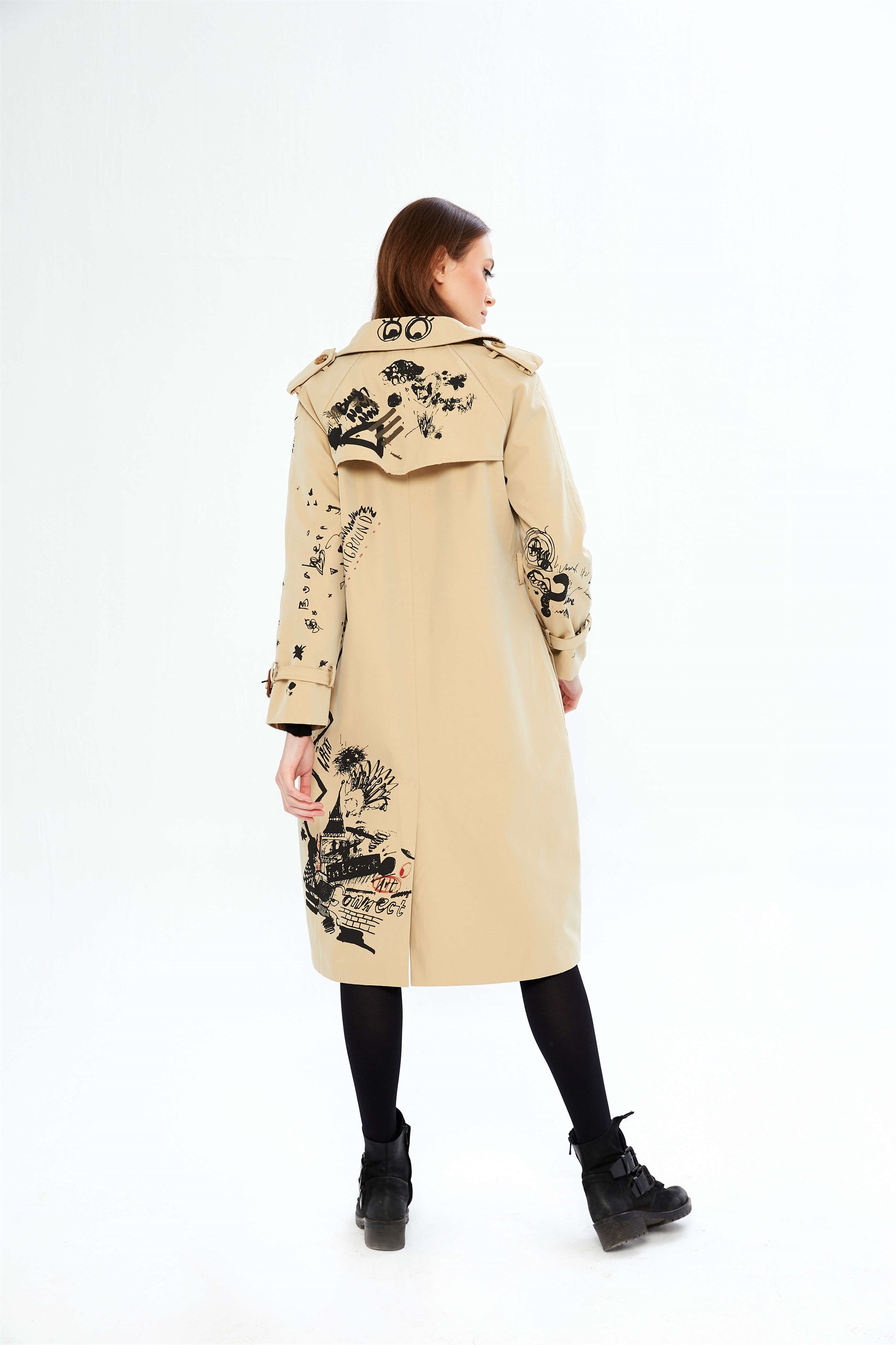 Burberry doodle 2025 trench coat