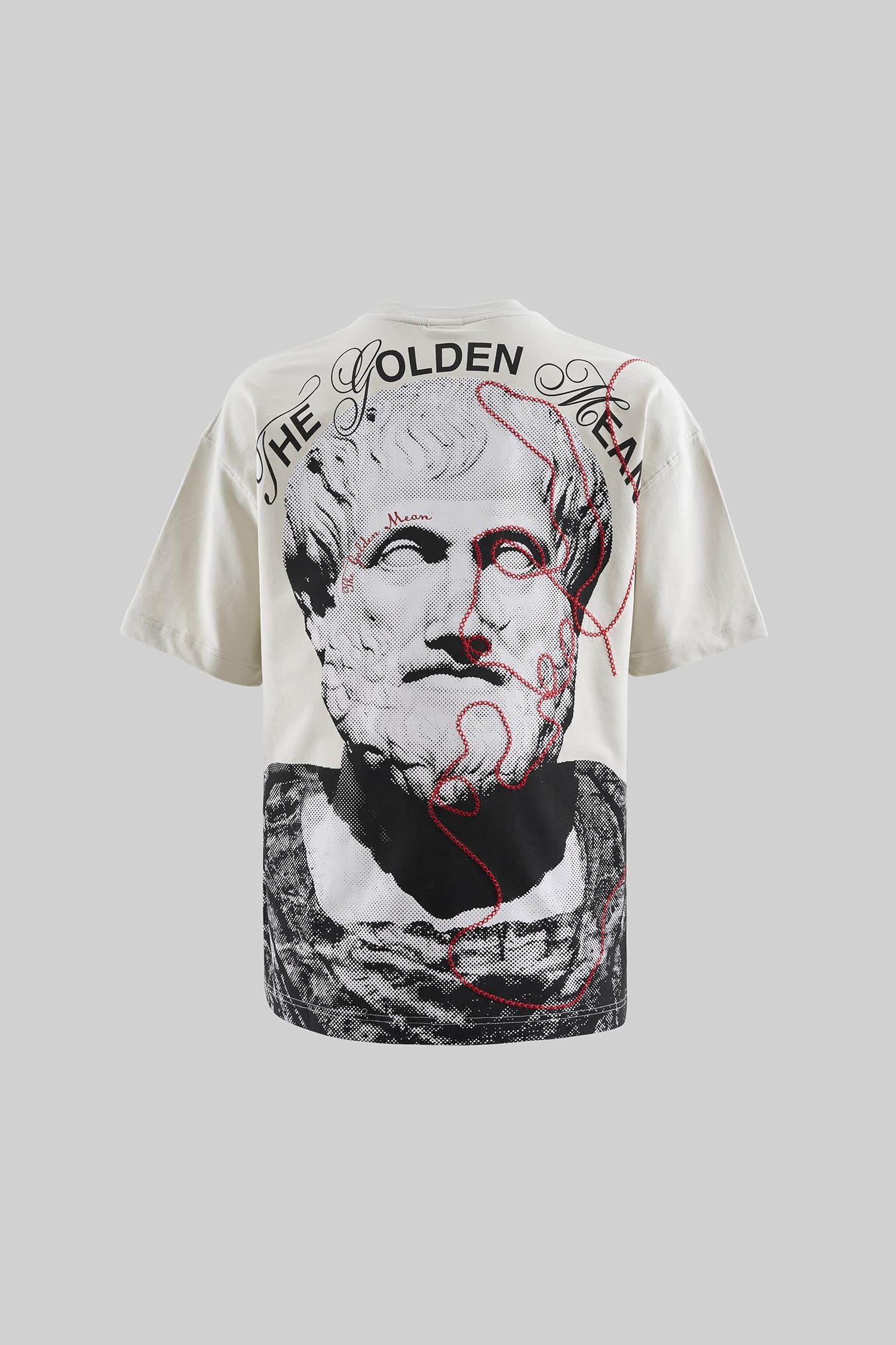 Erkek Aristotle Oversize Uzay Grisi Tişört