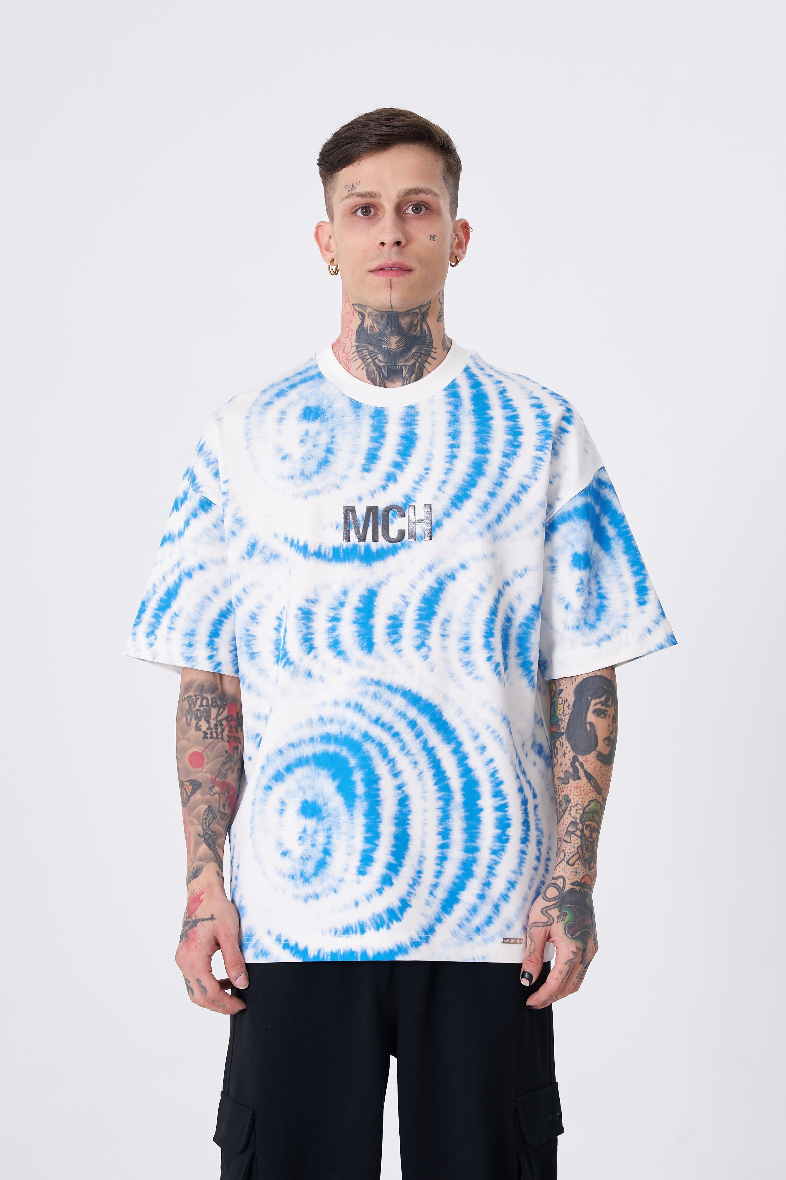 Erkek Imagination Baskılı Oversize Ekru Tişört