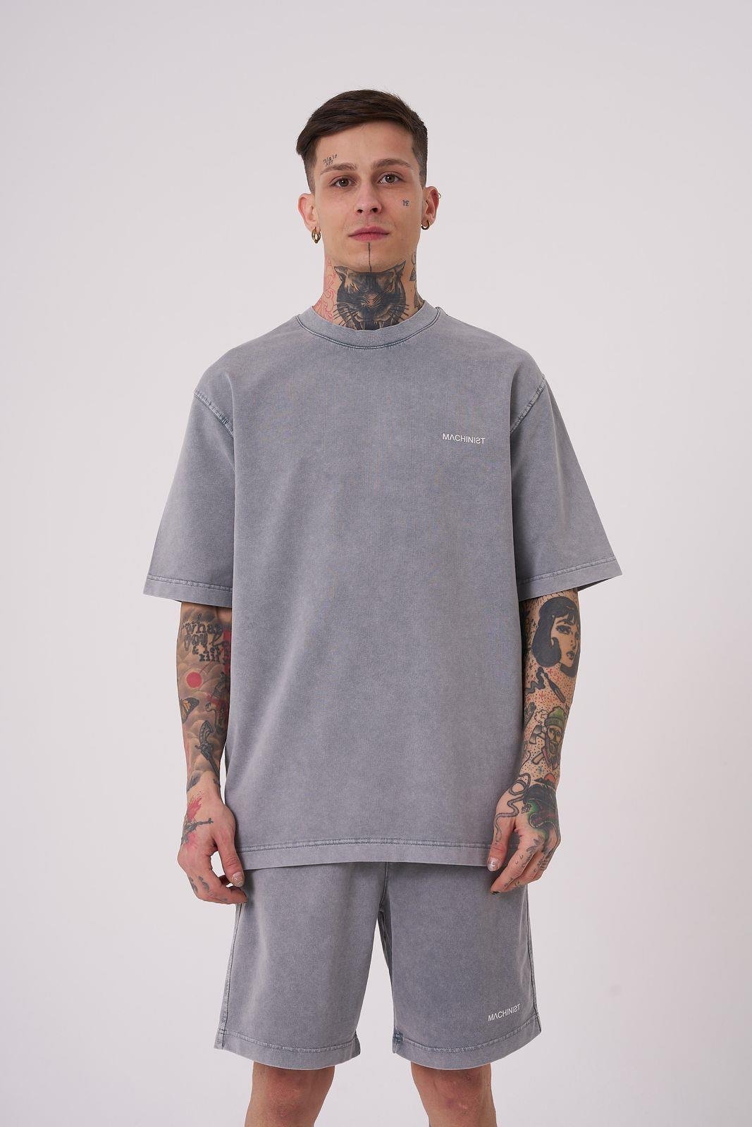 Erkek Luxury Yıkamalı Basic Relaxed Ghost Tişört
