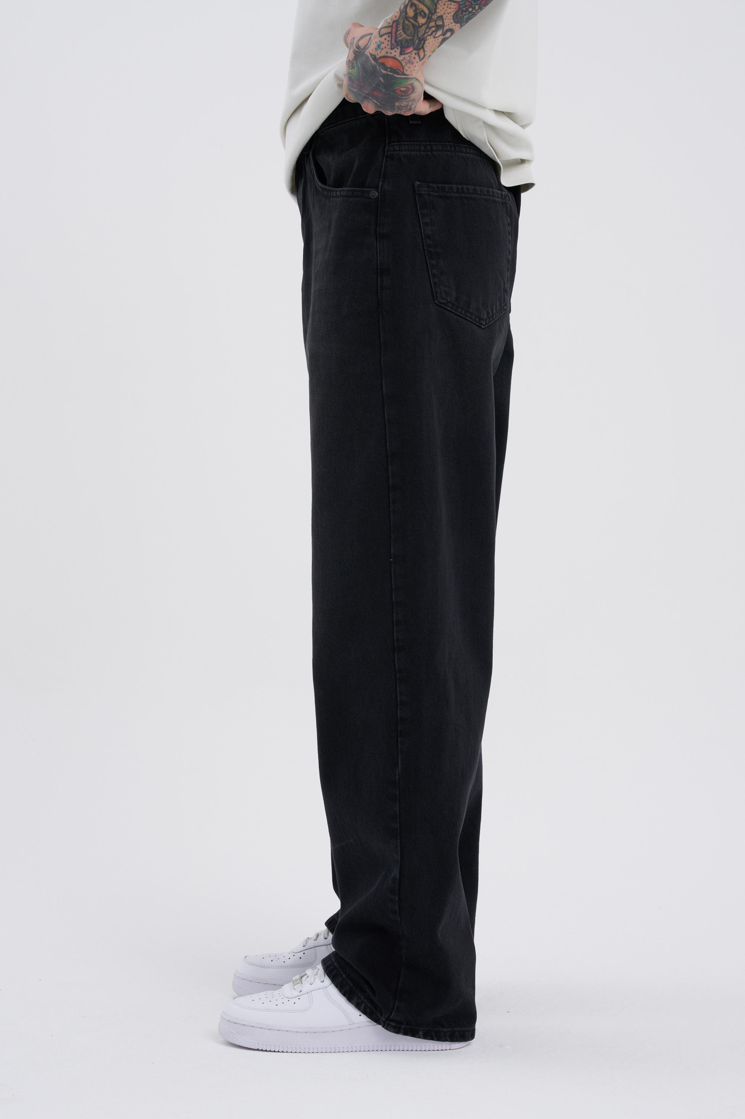 Erkek Oversize Baggy Jean BLACK