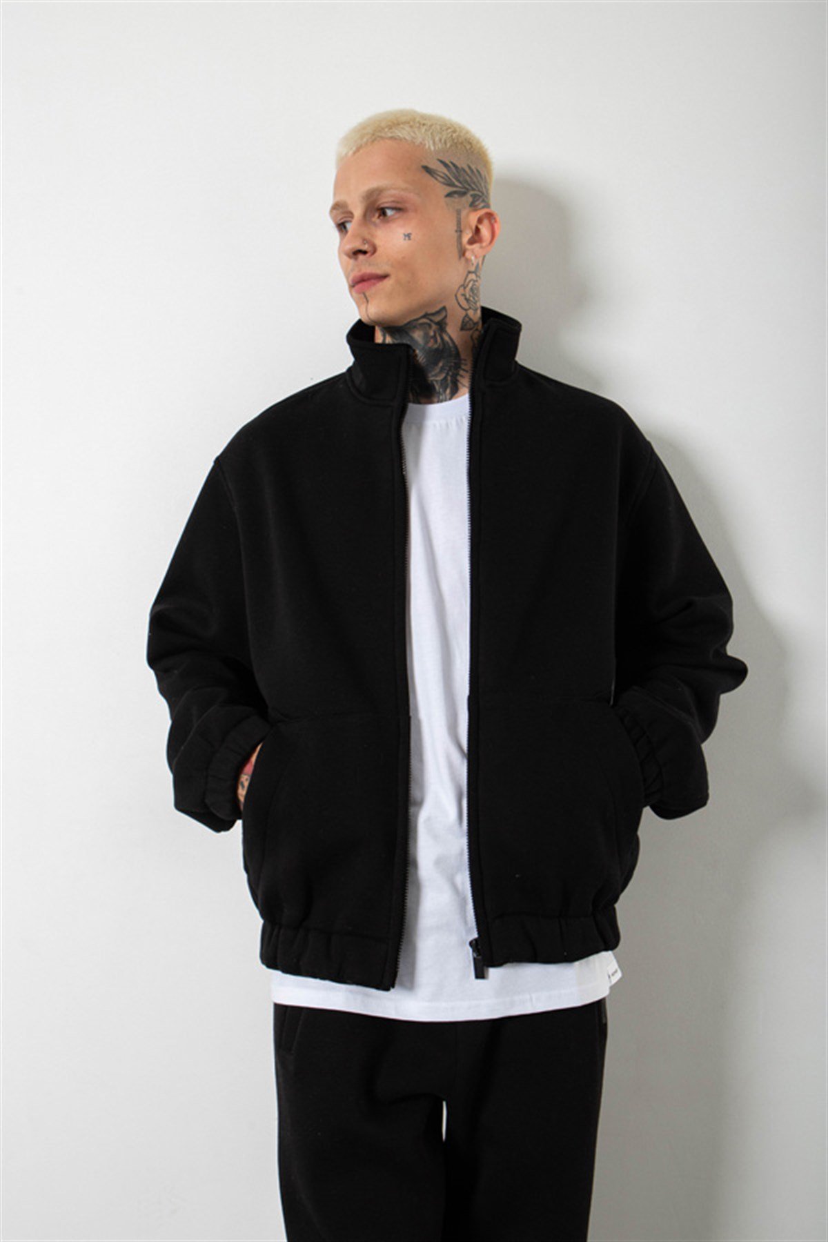 Oversize Basic Jacket Black
