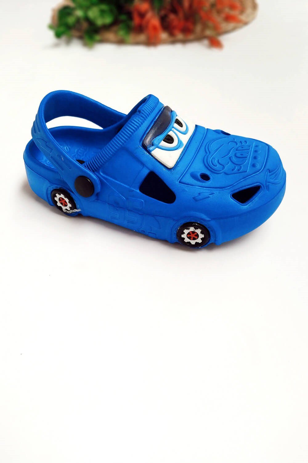 Arabalı Çocuk Crocs Terlik Mavi - Minilipy.com