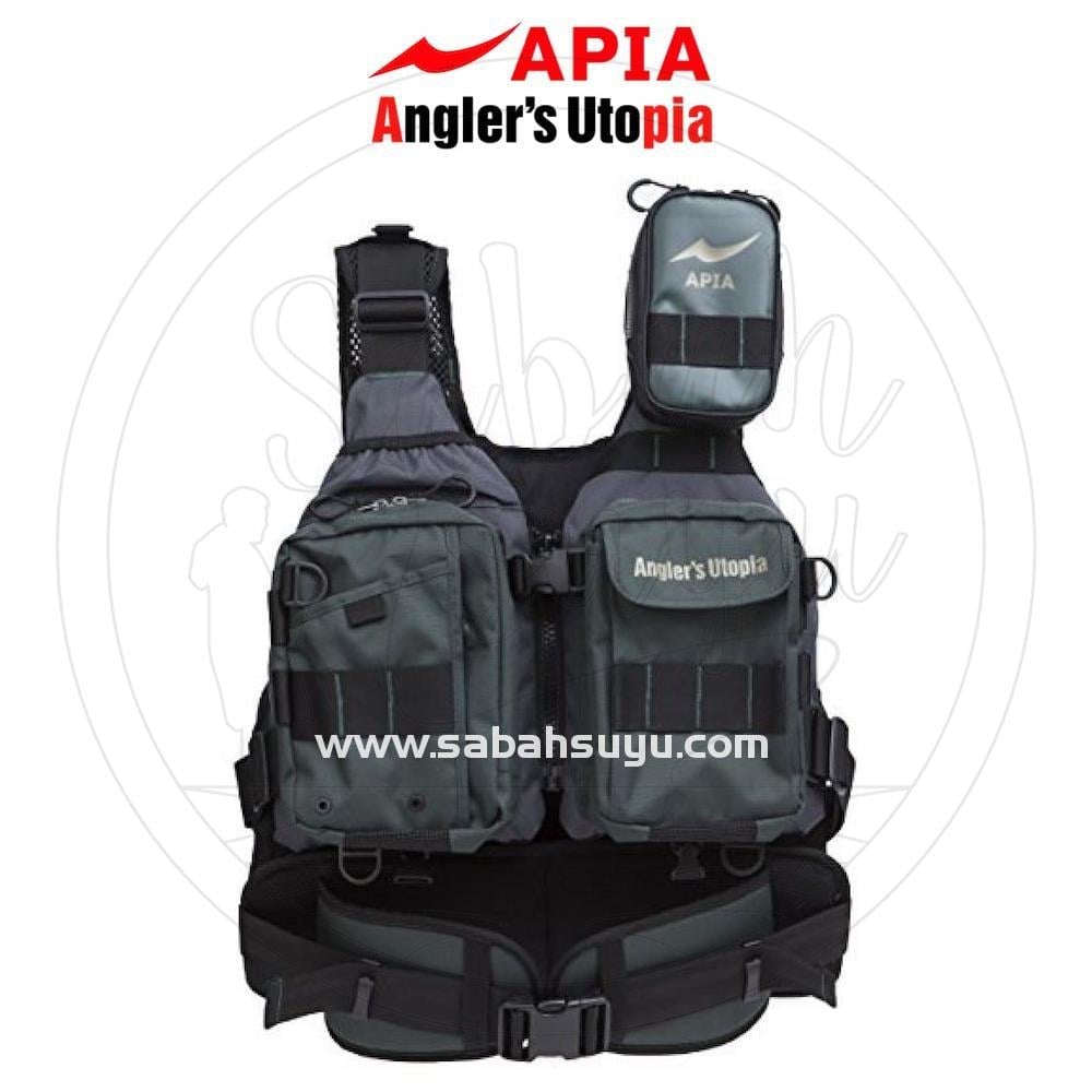 Apia Anglers Support Vest V3 Spin ve Can Yeleği Moss Gray