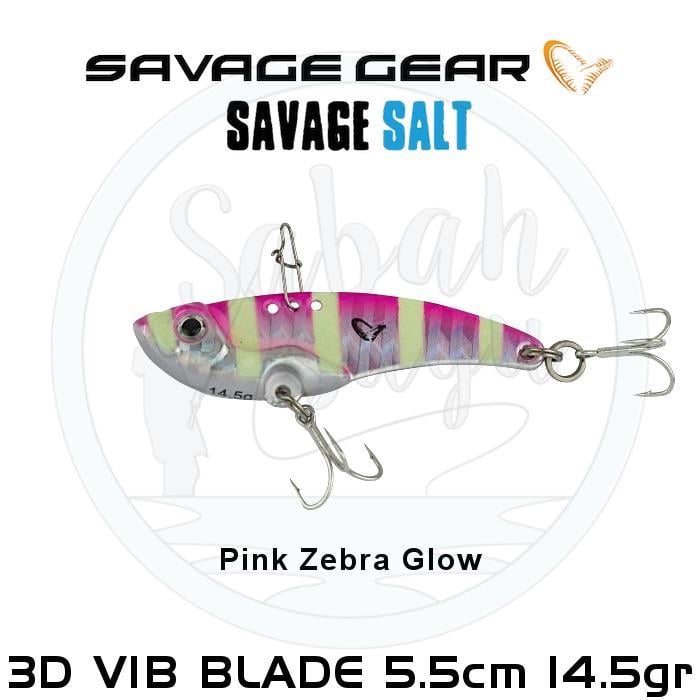 Savage Gear 3D Minnow VIB Blade 5.5cm 14.5gr Pink Zebra Glow