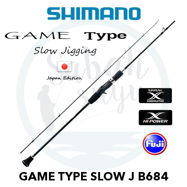 Shimano Game Type Slow J B684 2.03mt 300gr Tetikli Slow Jigging Kamış