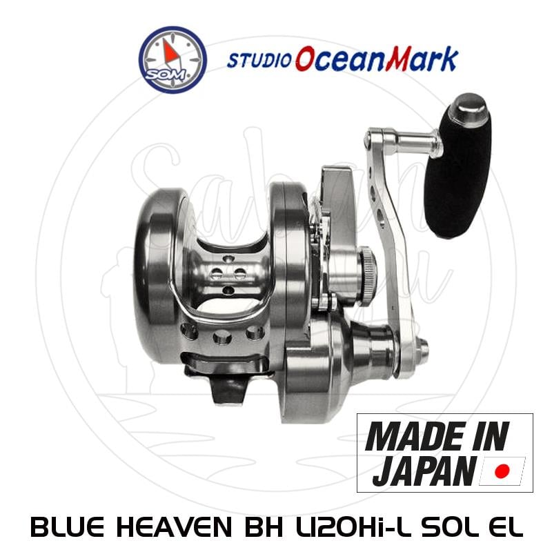 STUDIO OCEAN MARK Jigging Baitcasting Lefthanded Reel BLUE HEAVEN