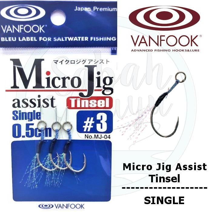 VANFOOK MICRO JIG ASSIST HOOKS SINGLE - MJ-04