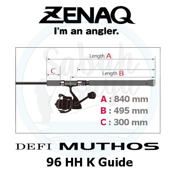 Zenaq Defi Muthos DM 96HH (K) 290cm 50-210gr Shore Jigging Kamış