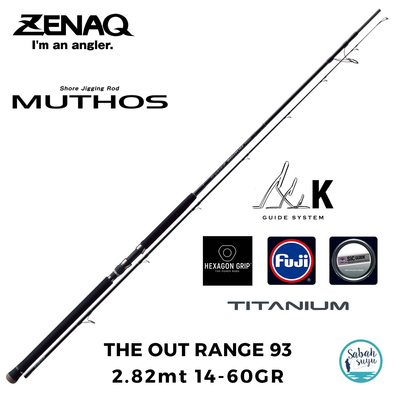 Zenaq Defi Muthos The Out Range 93 (K) 282cm 14-60gr Shore Jigging
