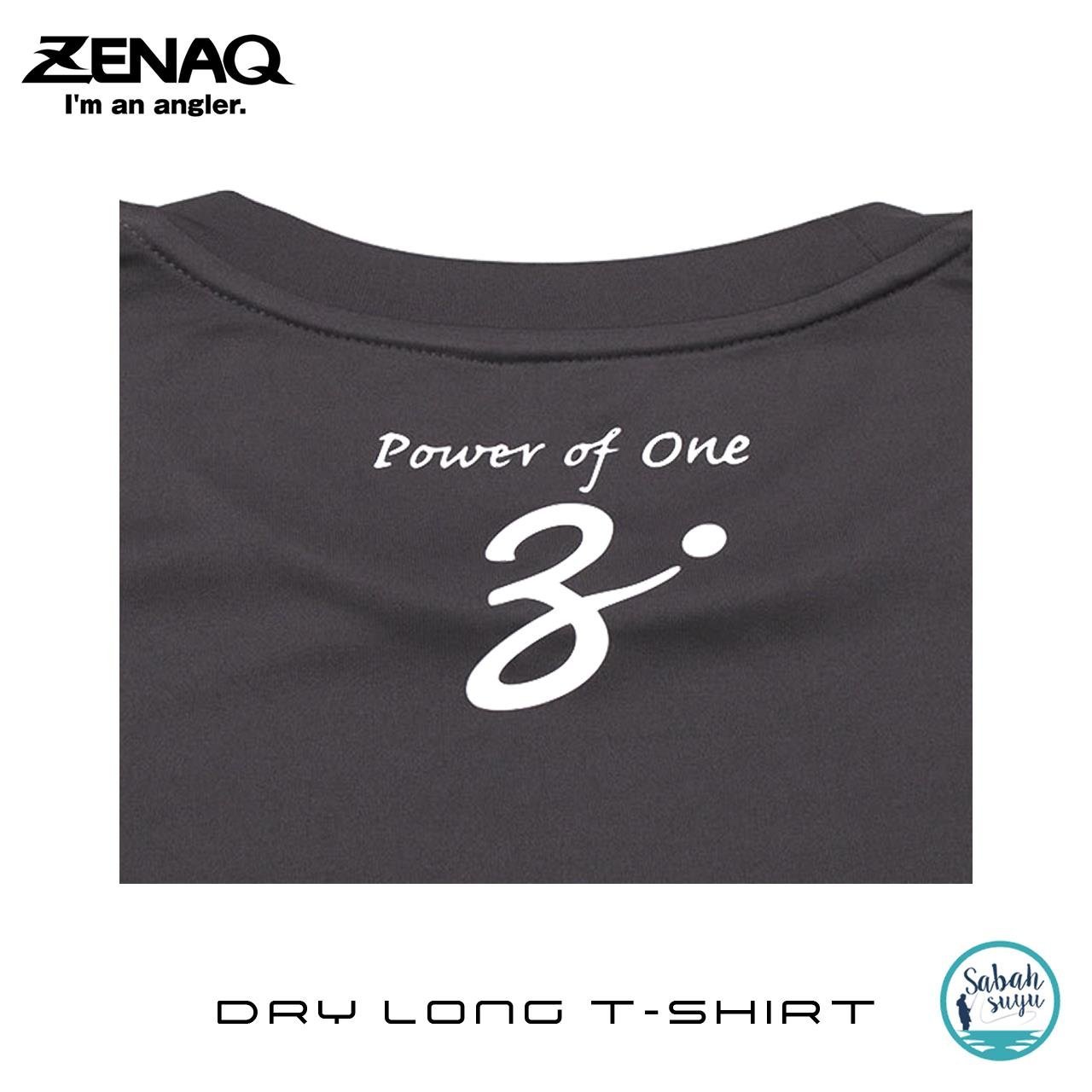 Zenaq Dry Long T-Shirt (Zenaq Logo Dark Grey / XL)