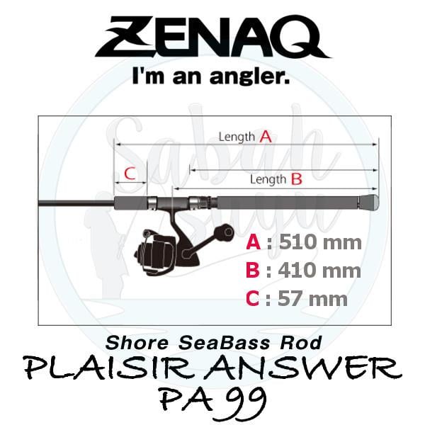 Zenaq Plaisir Answer PA99 Distance Cracker (RG) 297cm 12-45gr Spin