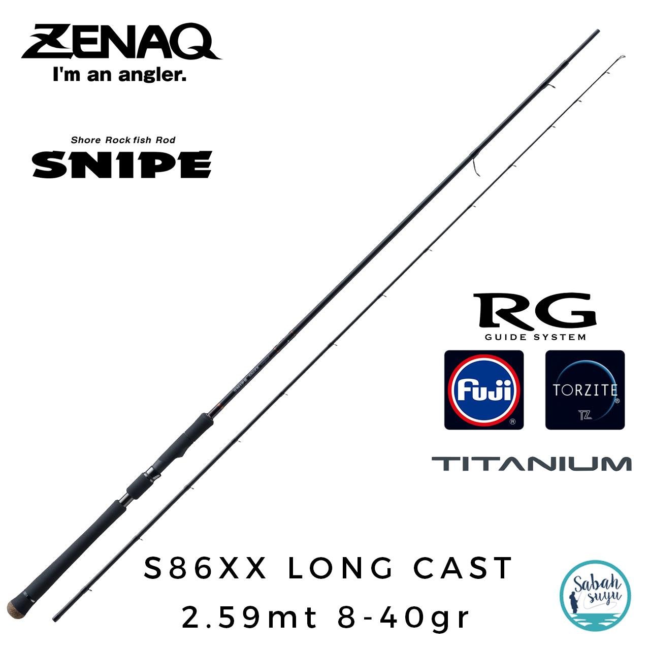 Zenaq Snipe S86XX Long Cast (RG) 2.59mt 8-40gr Spin Kamış