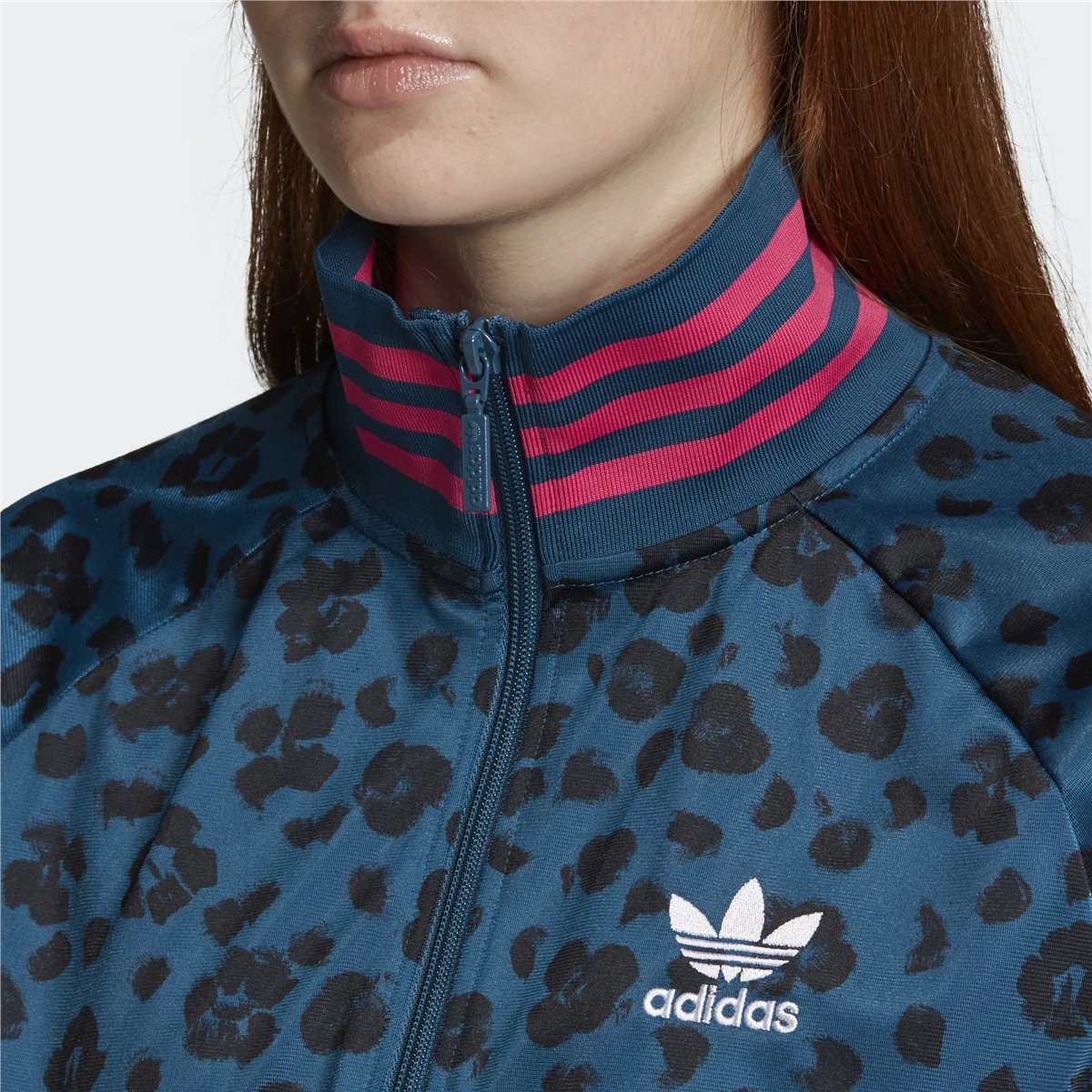 Adidas allover print sales track jacket