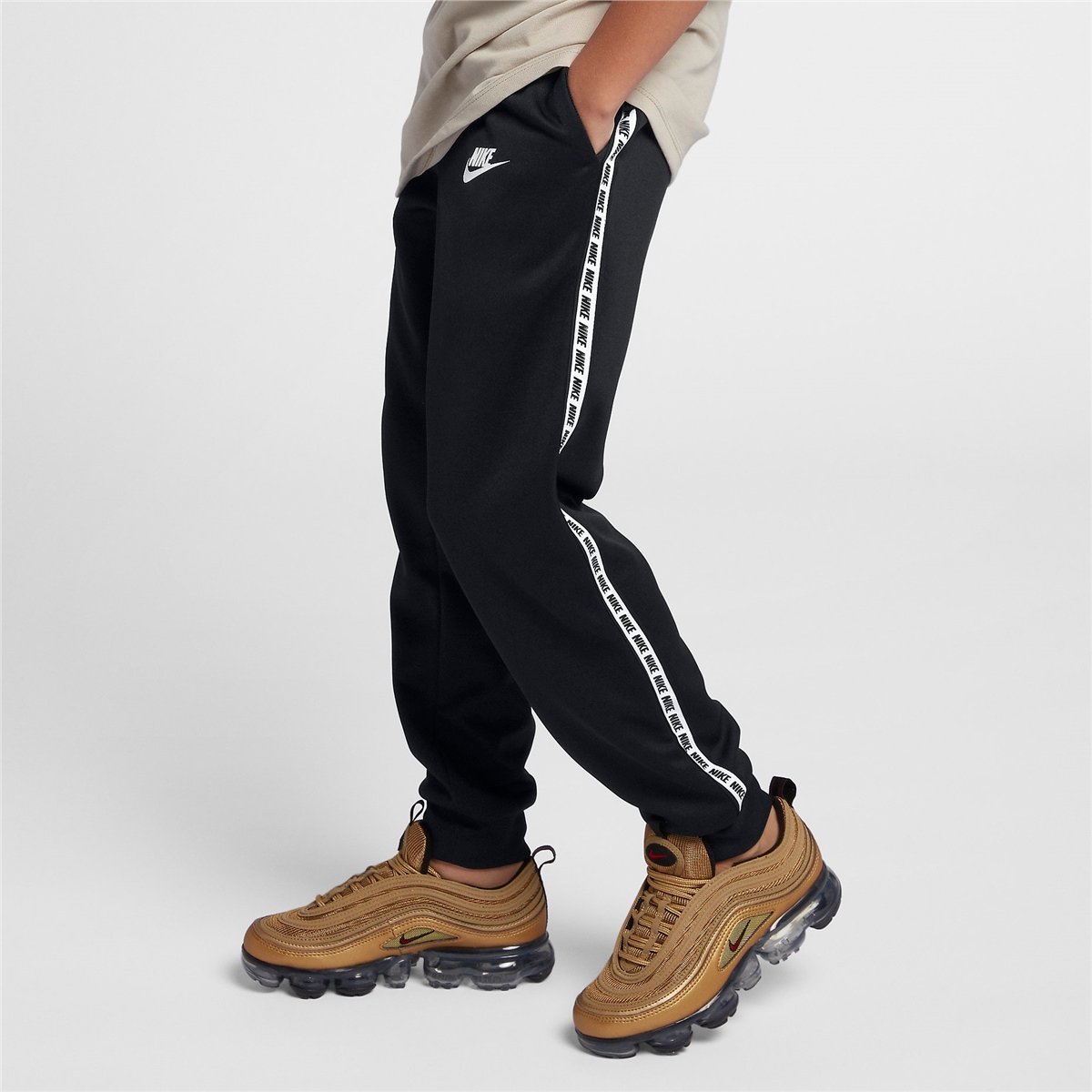 Nike Sportswear Repeat Pant Poly Cocuk E ofman Alt AV8388 010 Etichet Sport