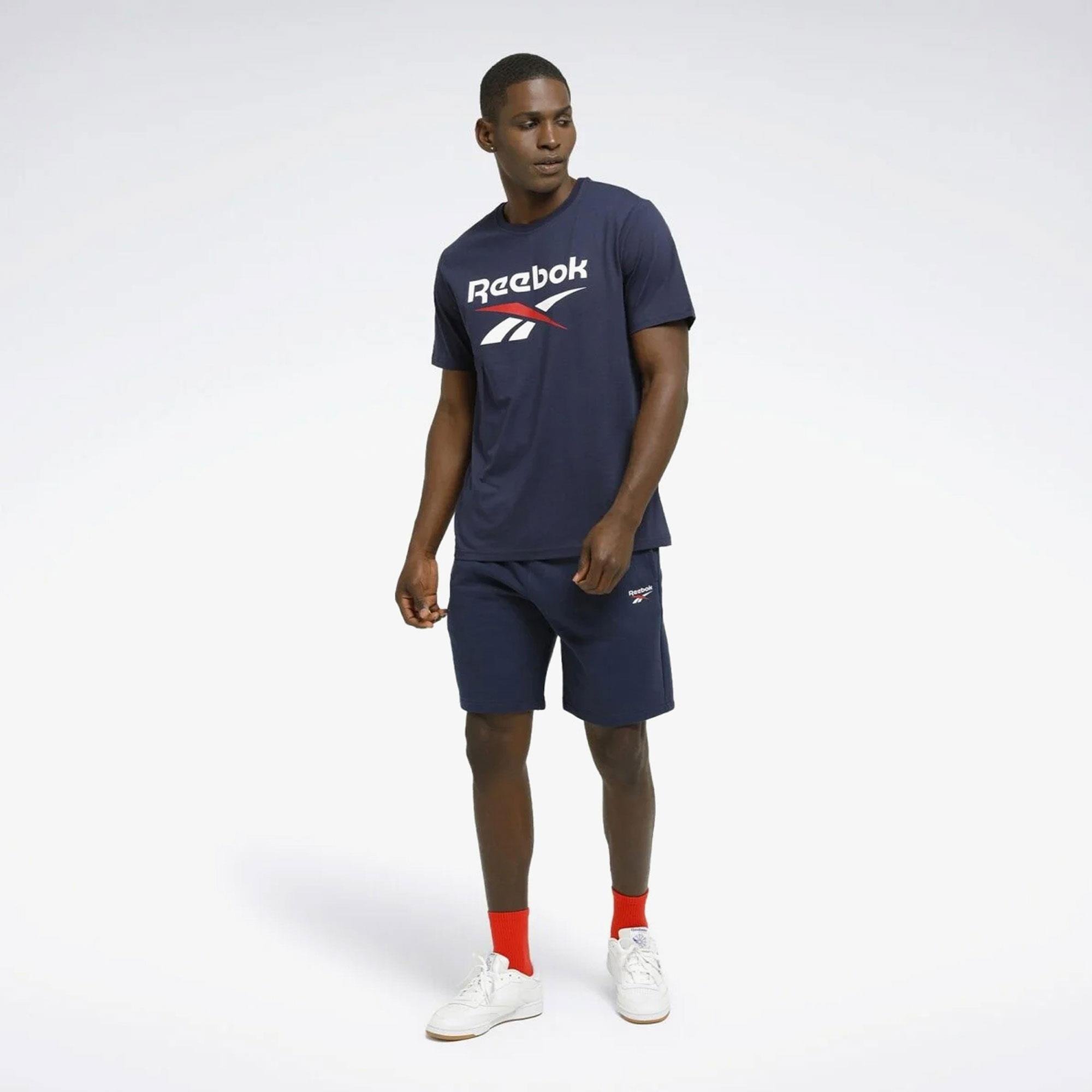 Reebok Identity Stacked Erkek Tişört 100071176 | Etichet Sport