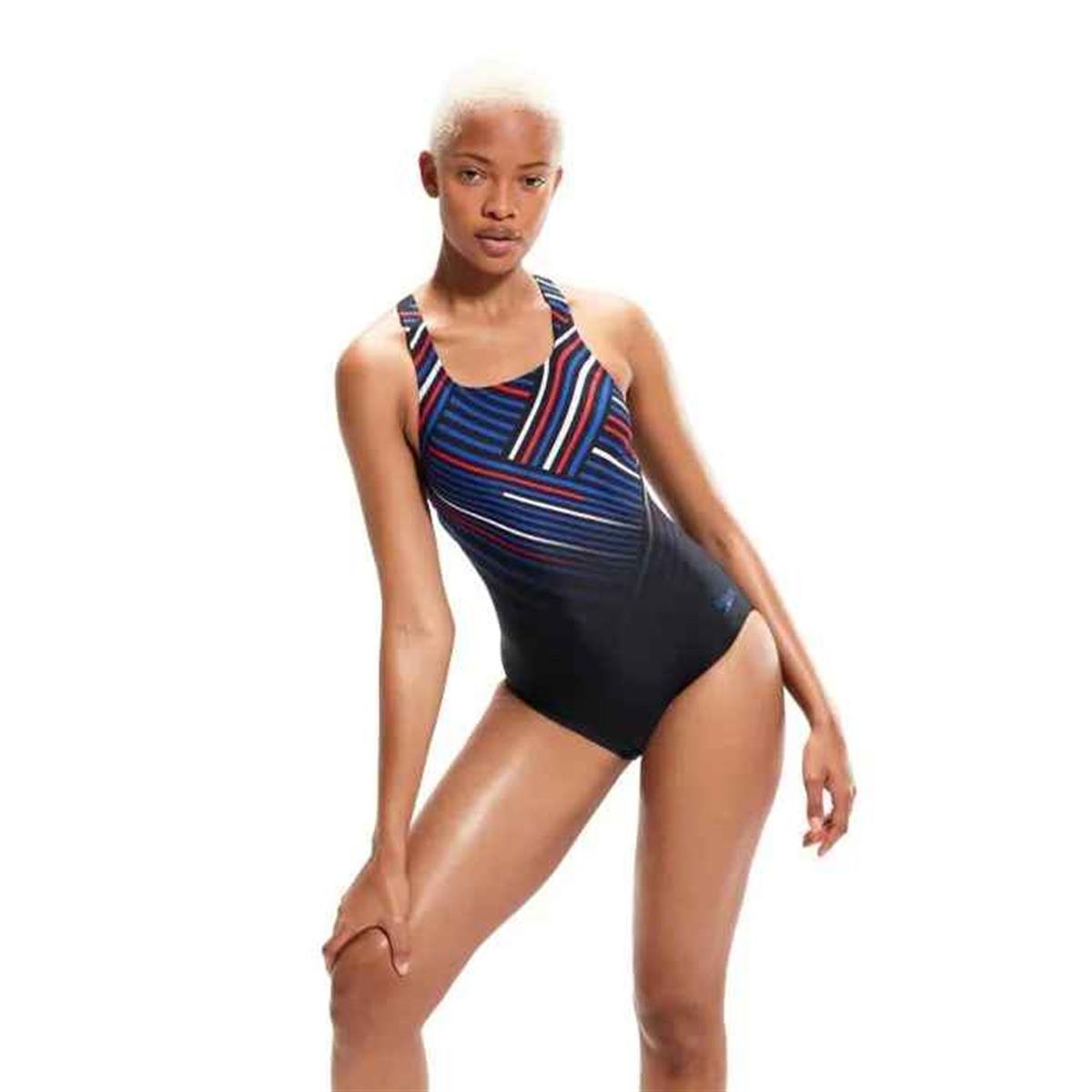 Speedo Digital Printed Medalist Swimsuit Kadın Yüzücü Mayosu