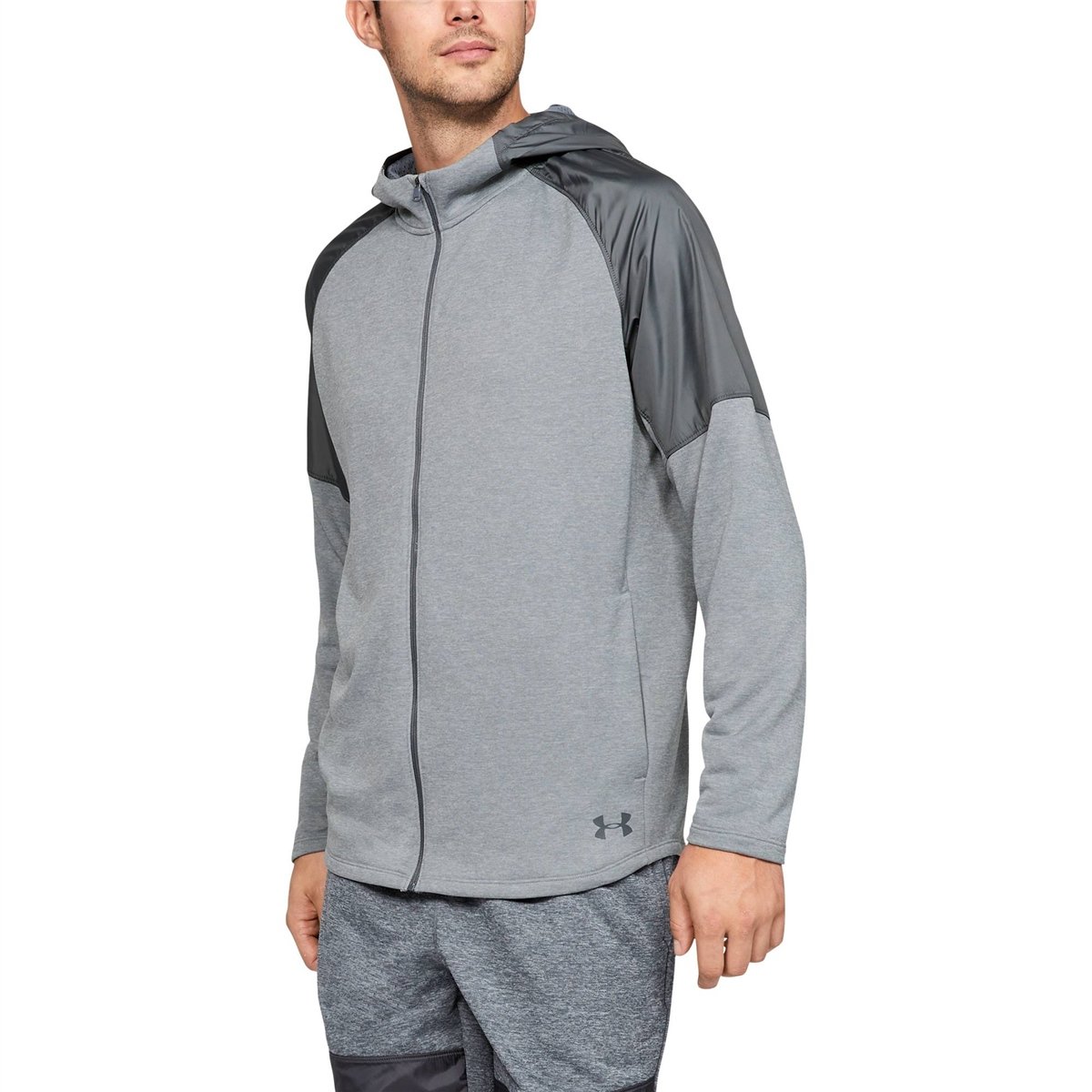 Under Armour MK1 Terry FZ Hoodie Erkek Sweatshirt 1327404 011 Etichet Sport