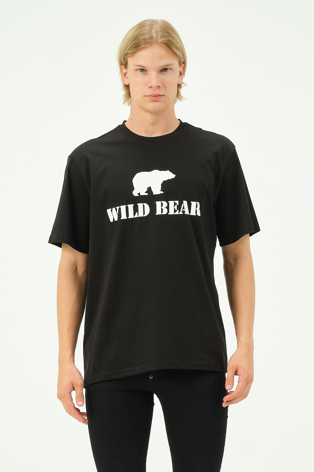 Erkek T-shirt Ayı Baskılı Bear Tişört