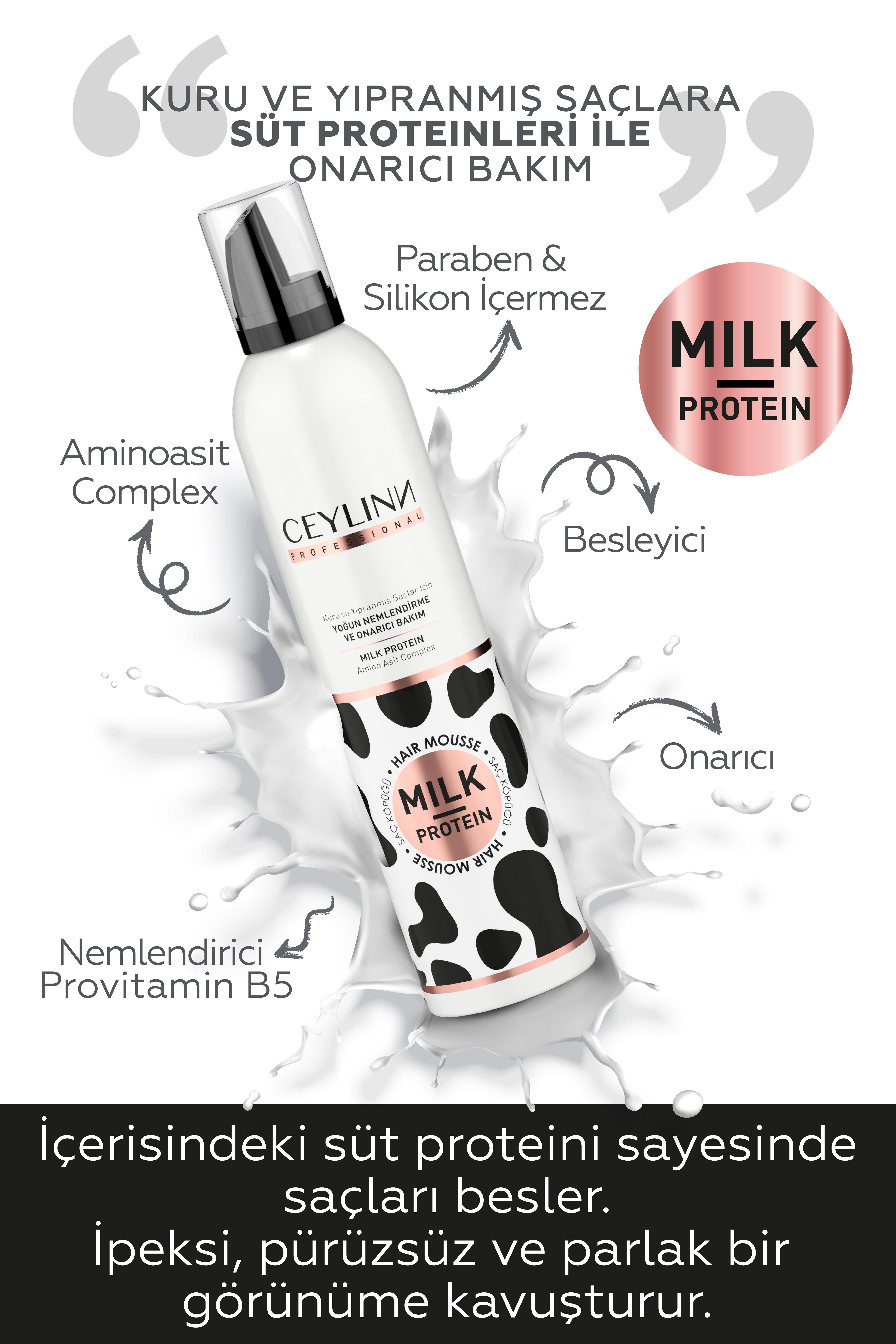 Ceylinn Milk Protein Saç Köpüğü 300 ML