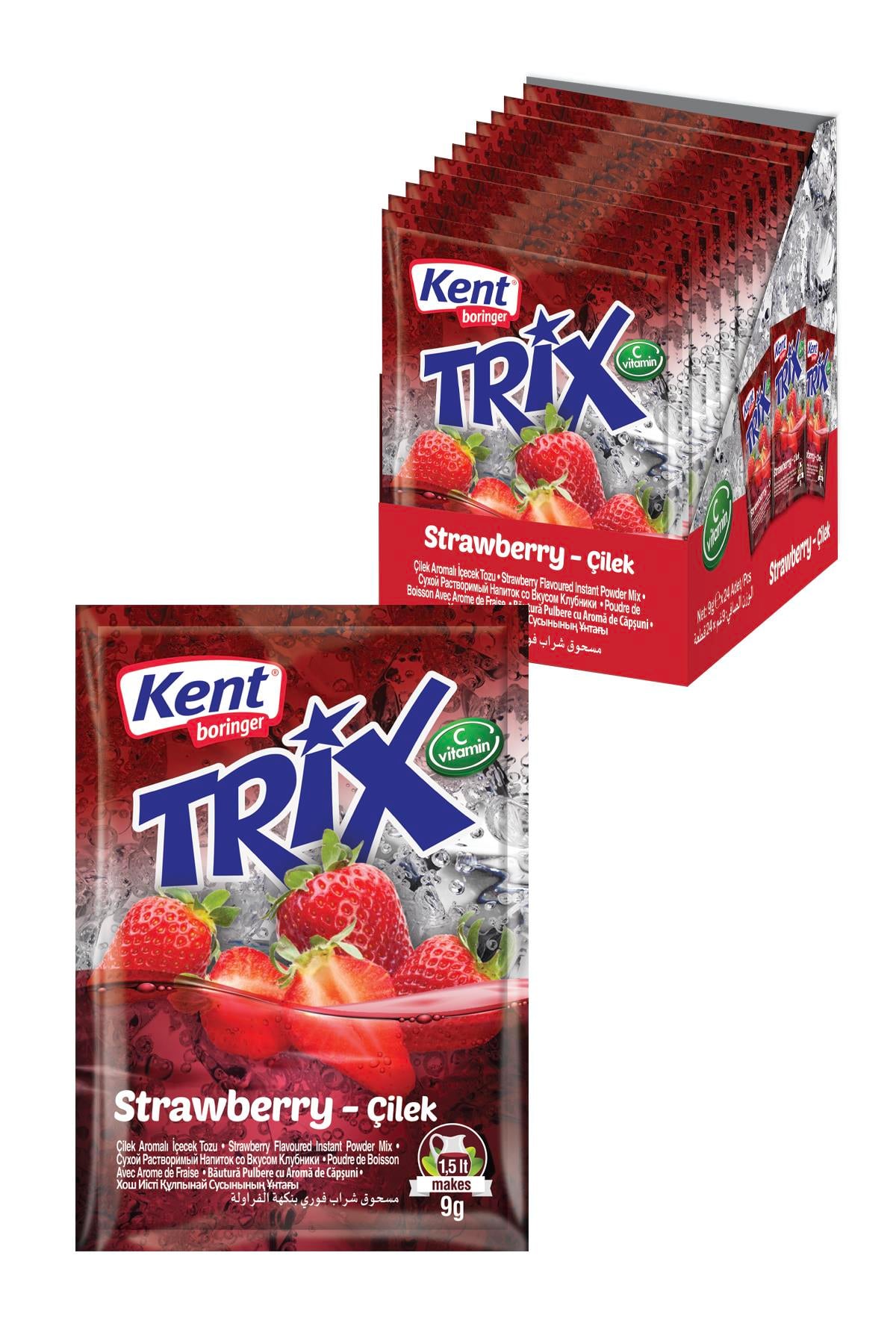 Kent Boringer Trix Çilek 9 Gr 24'li