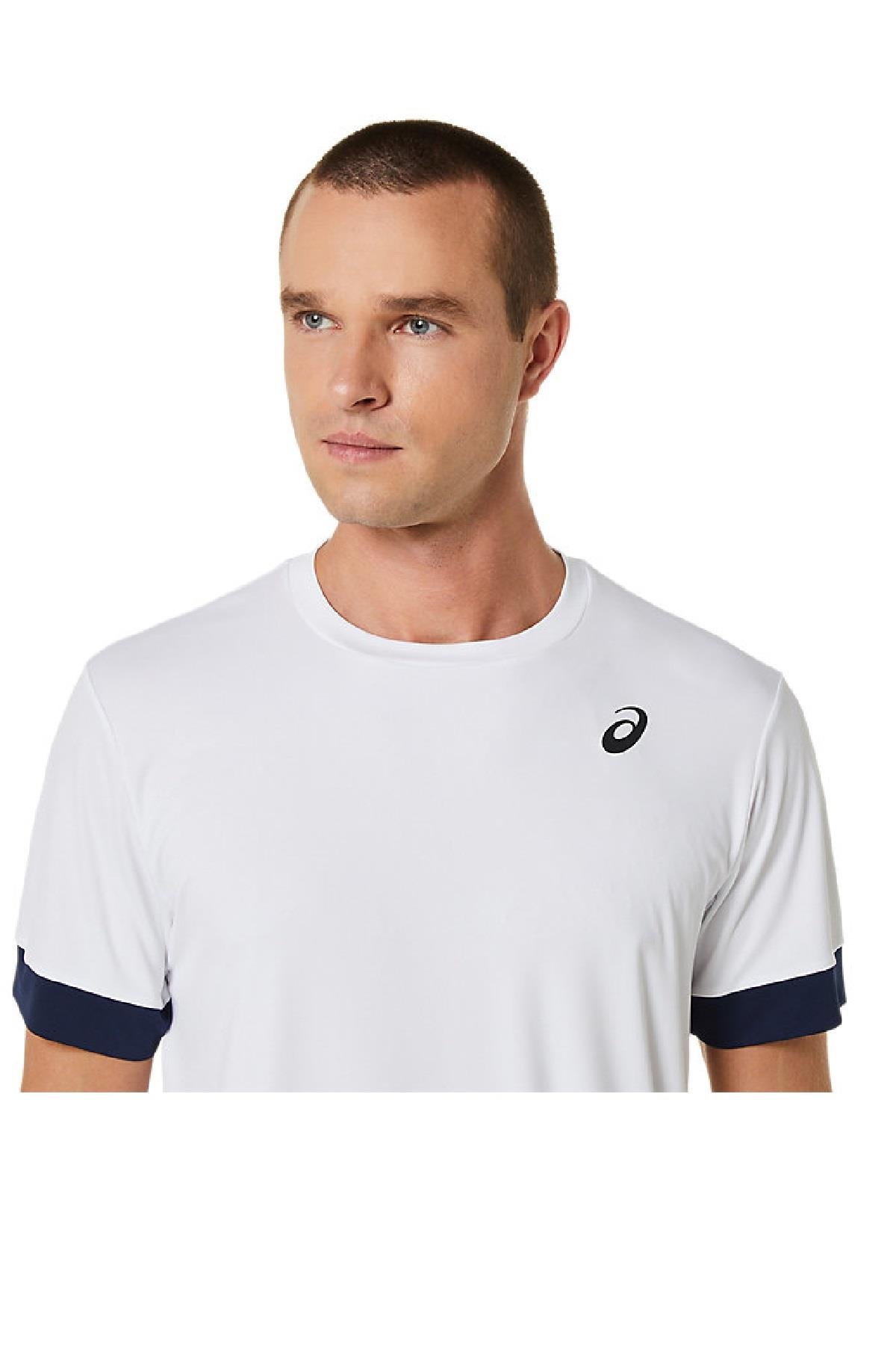 Asics Court SS Top Erkek Beyaz Tenis Tişört