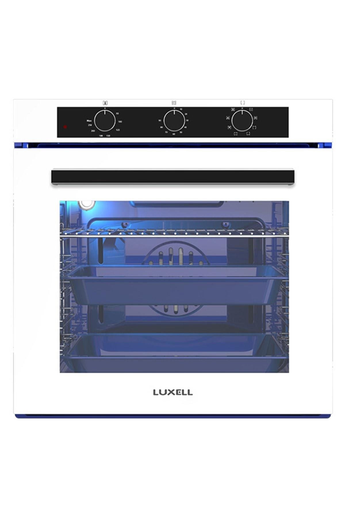 Luxell 88 Litre Süper Kristal Beyaz Ankastre Set New Series