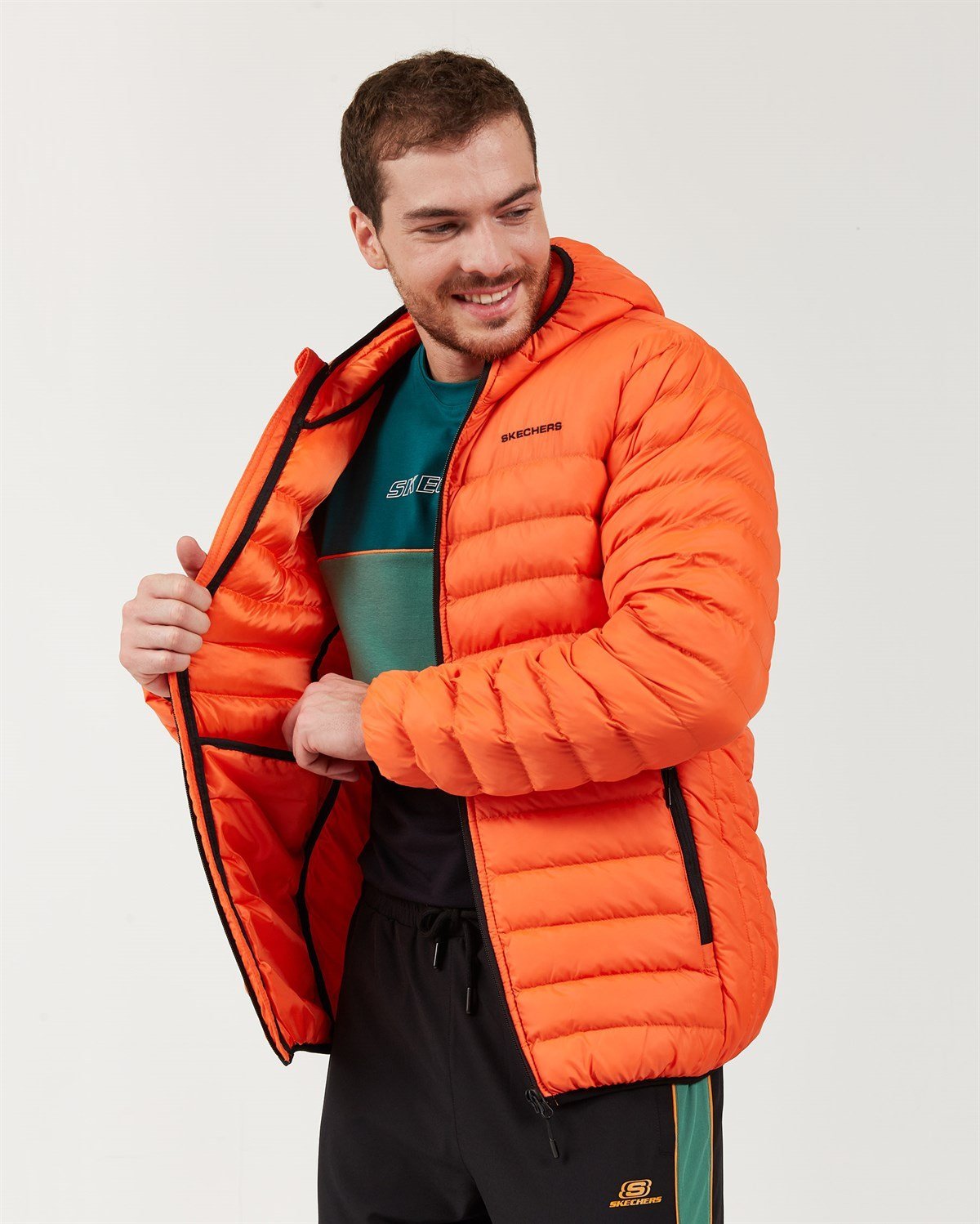 Skechers 2025 jacket orange