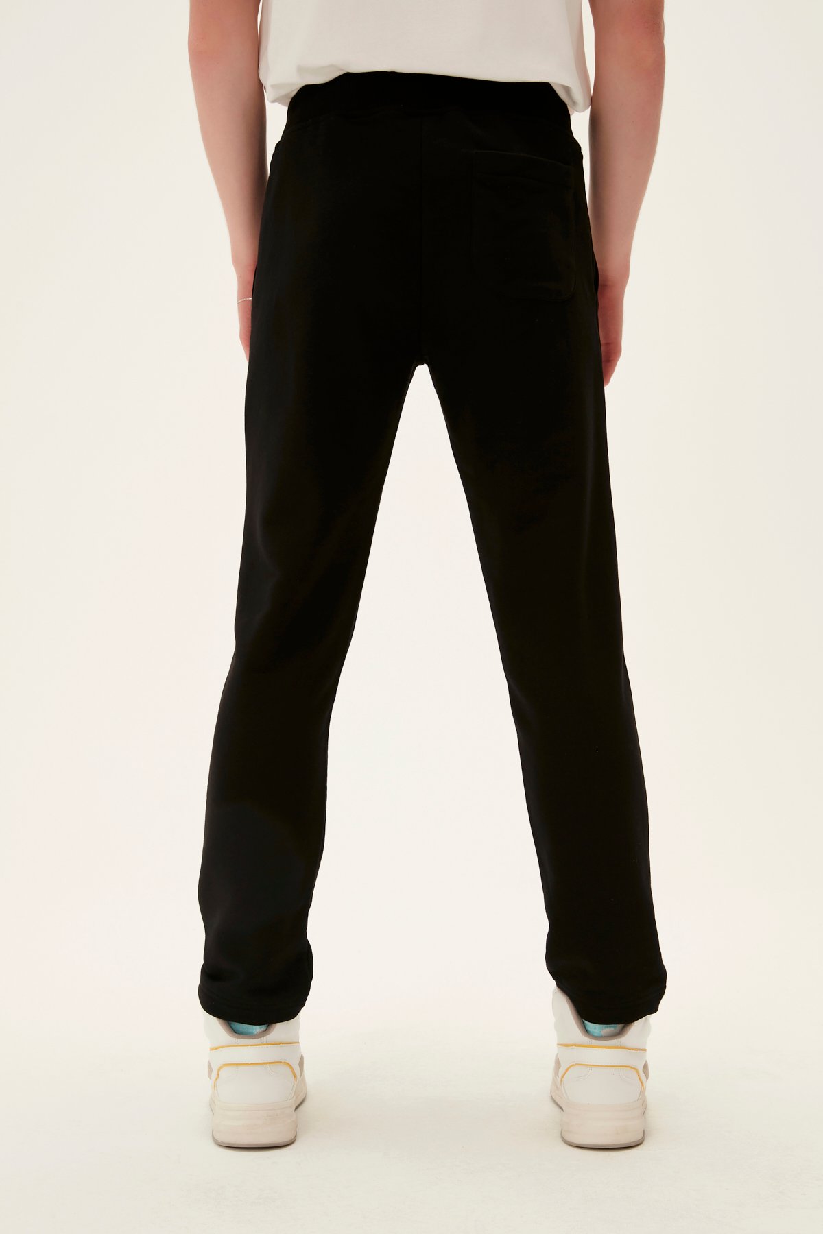 Black Sweatpants For Men Fashion Mens Solid Drawstring Pocket Sports  Trousers Casual Beam Feet Pants 