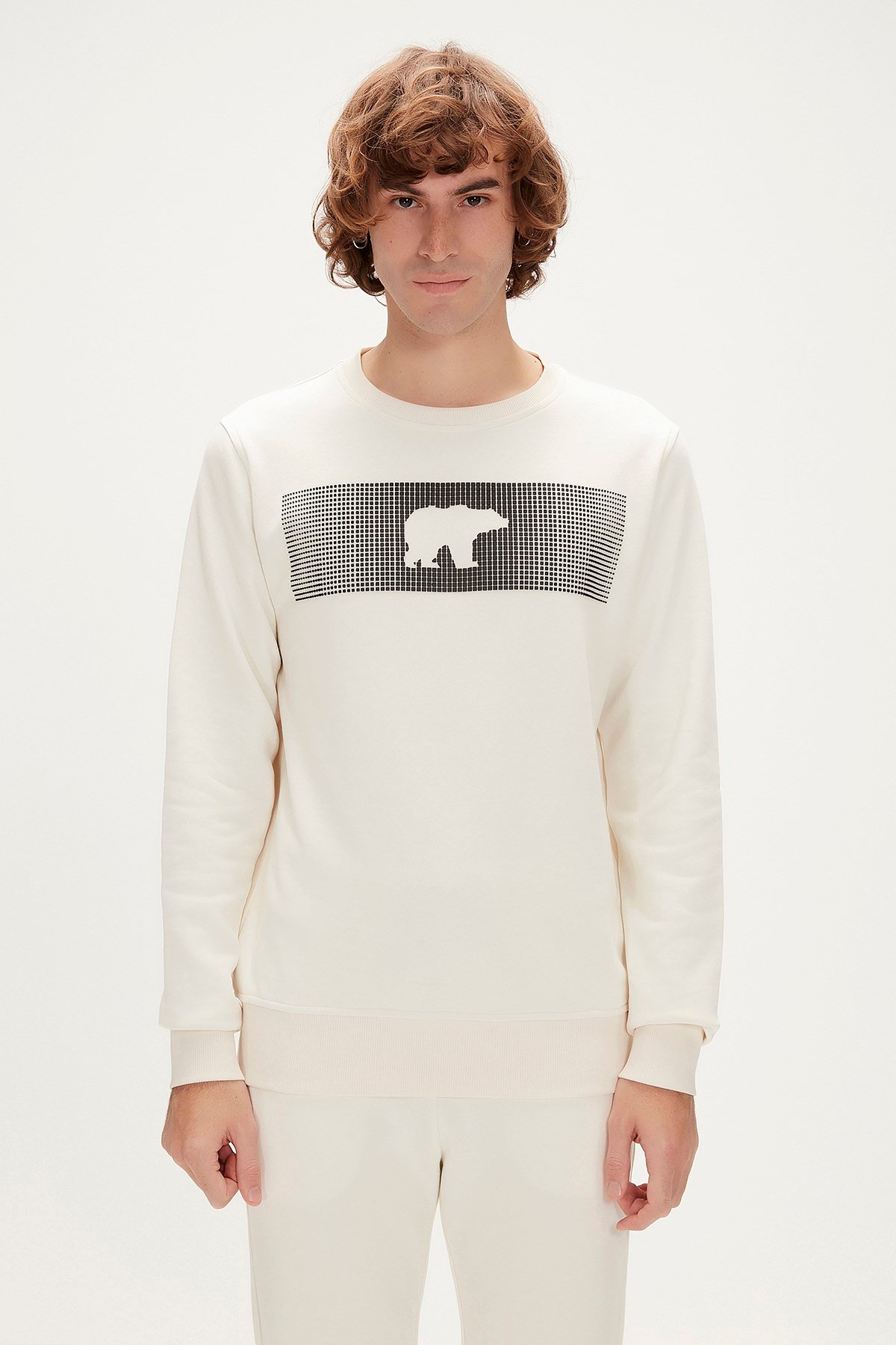 Fancy Crewneck Off-White Men's Sweatshirt