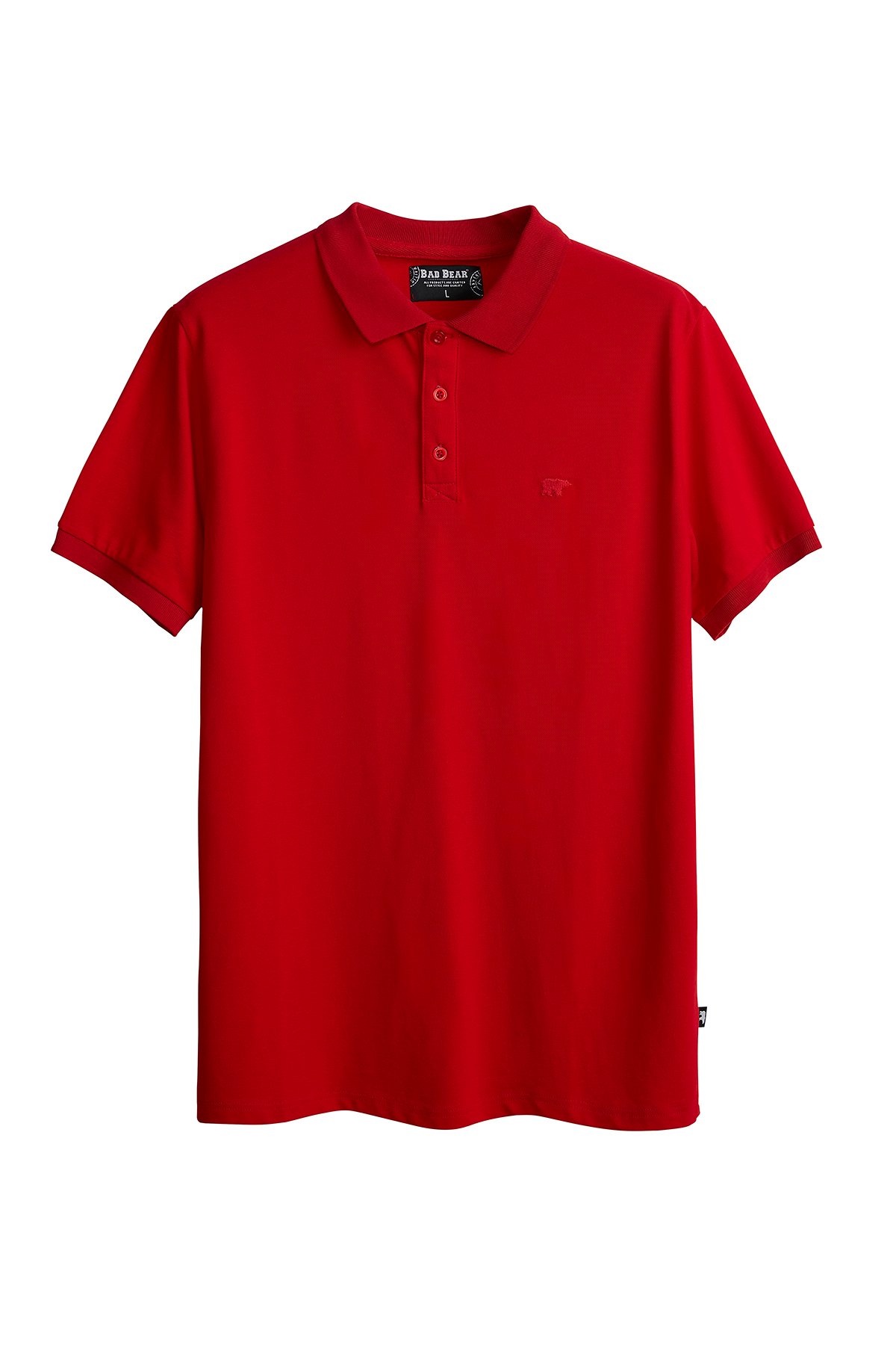 Stark Crimson Red Kırmızı Polo Yaka Erkek T-Shirt |BAD BEAR