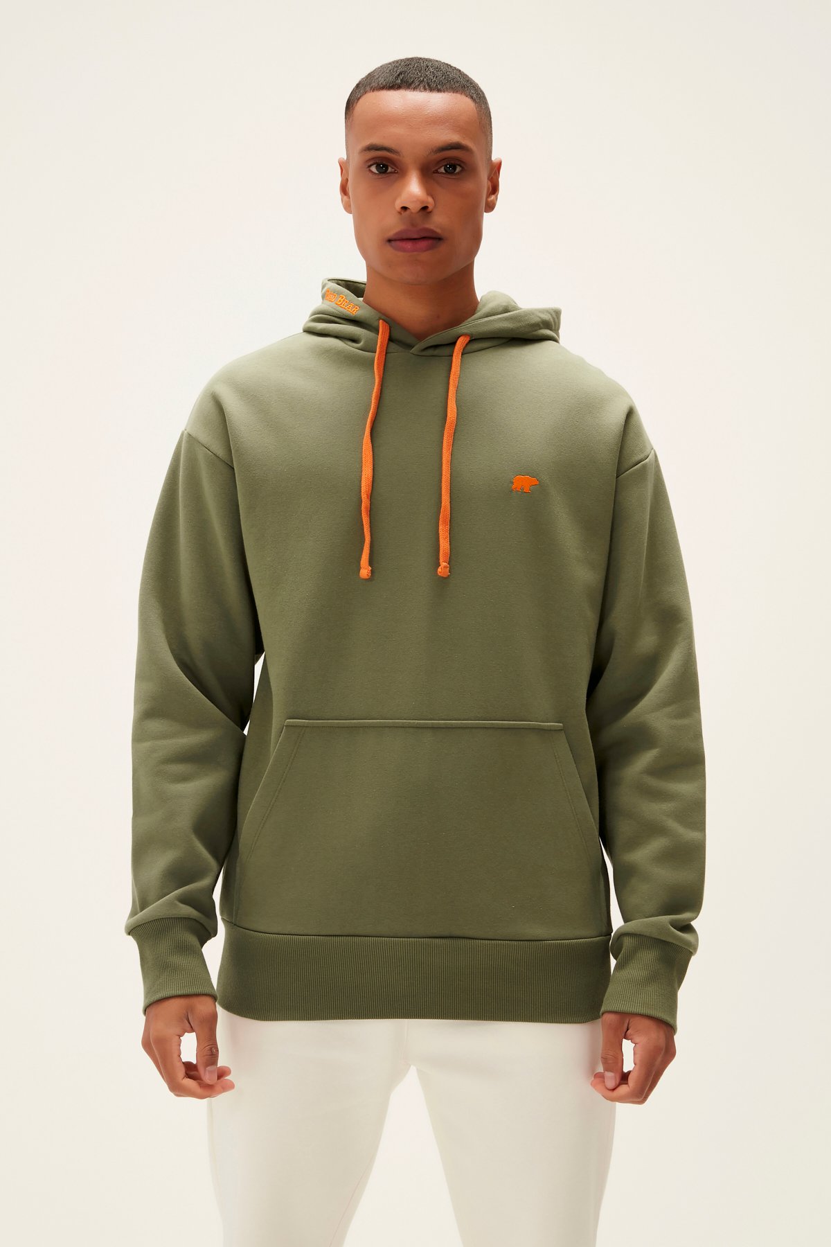 Blaze Hoodie Thyme Yeşil Kapüşonlu Erkek Sweatshirt | BAD BEAR