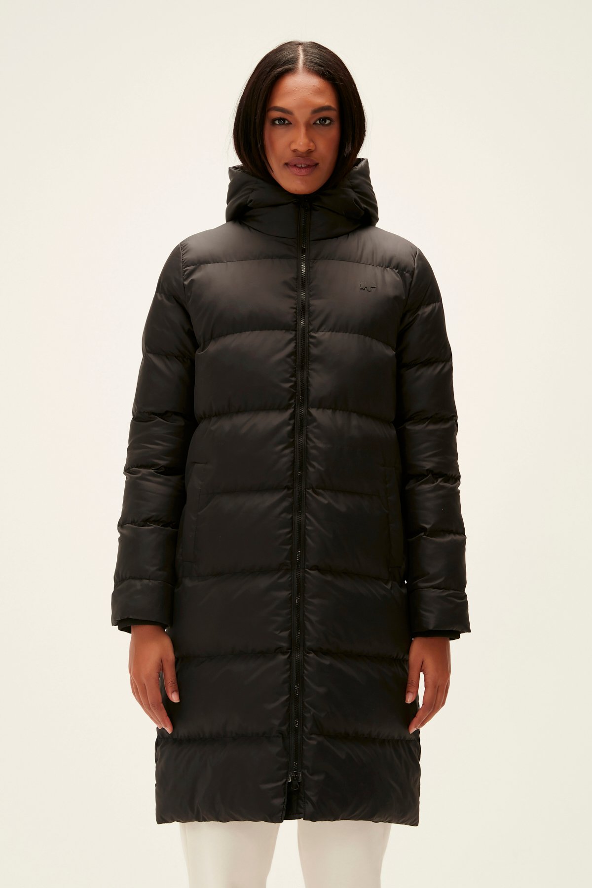 Wayfarer Black Women's Puffer Long Coat | BAD BEAR