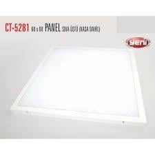 10 ADET CT 5281 Cata 60X60 60 W Led Panel Spot Sıva Üstü Beyaz Işık 6400K