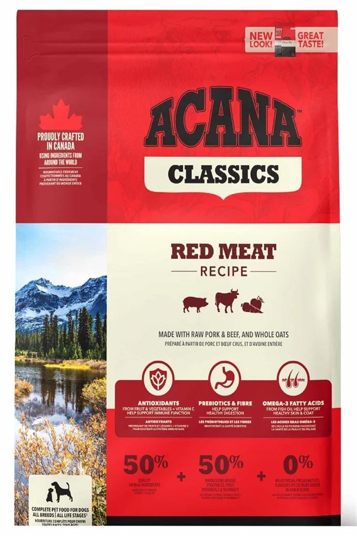 Acana Classic Red Kuzulu ve Sığırlı Tahılsız Köpek Maması 14.5 kg | ZooPet