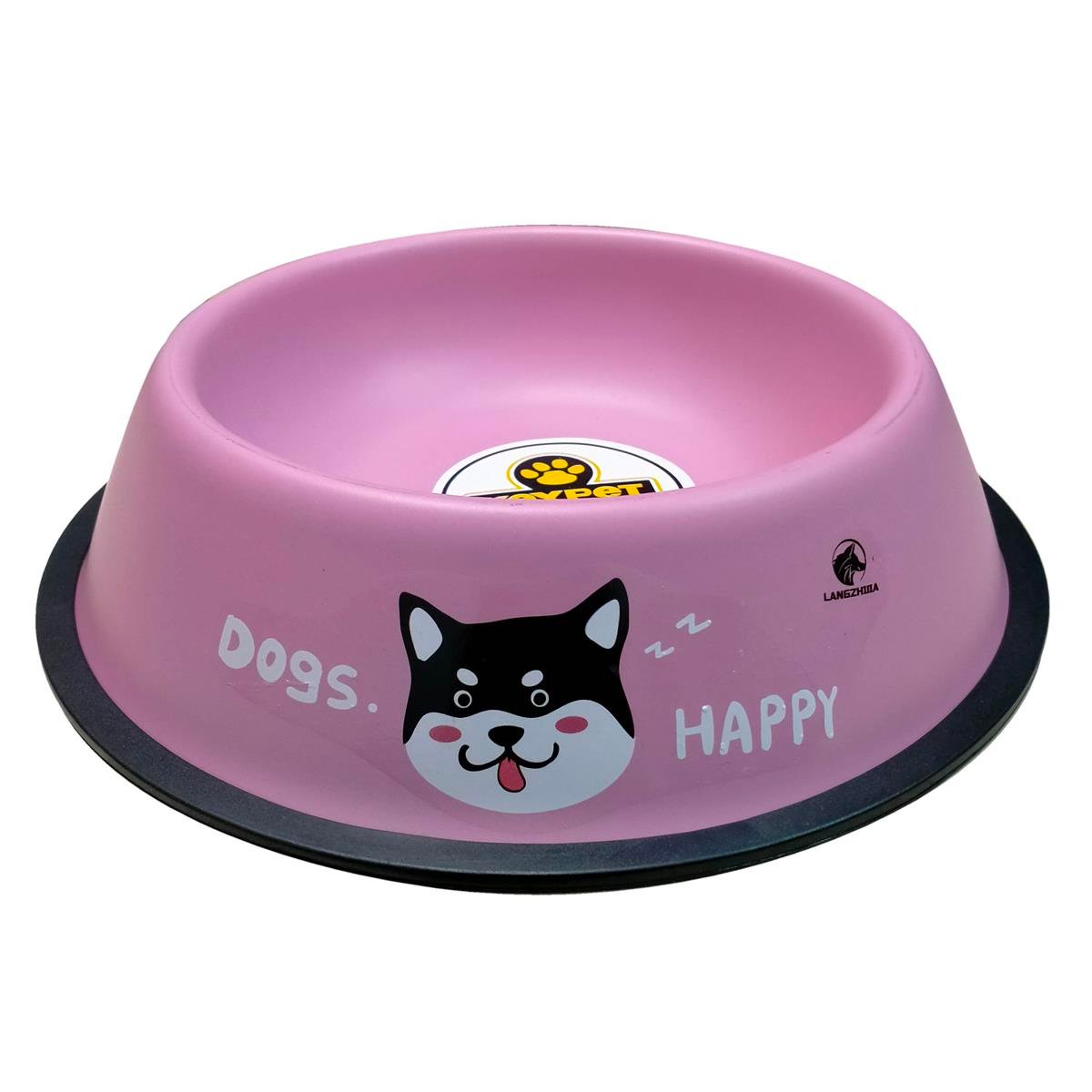 Keypet Renkli Çelik Kedi ve Köpek Mama Kabı 15 cm (Pembe) | ZooPet