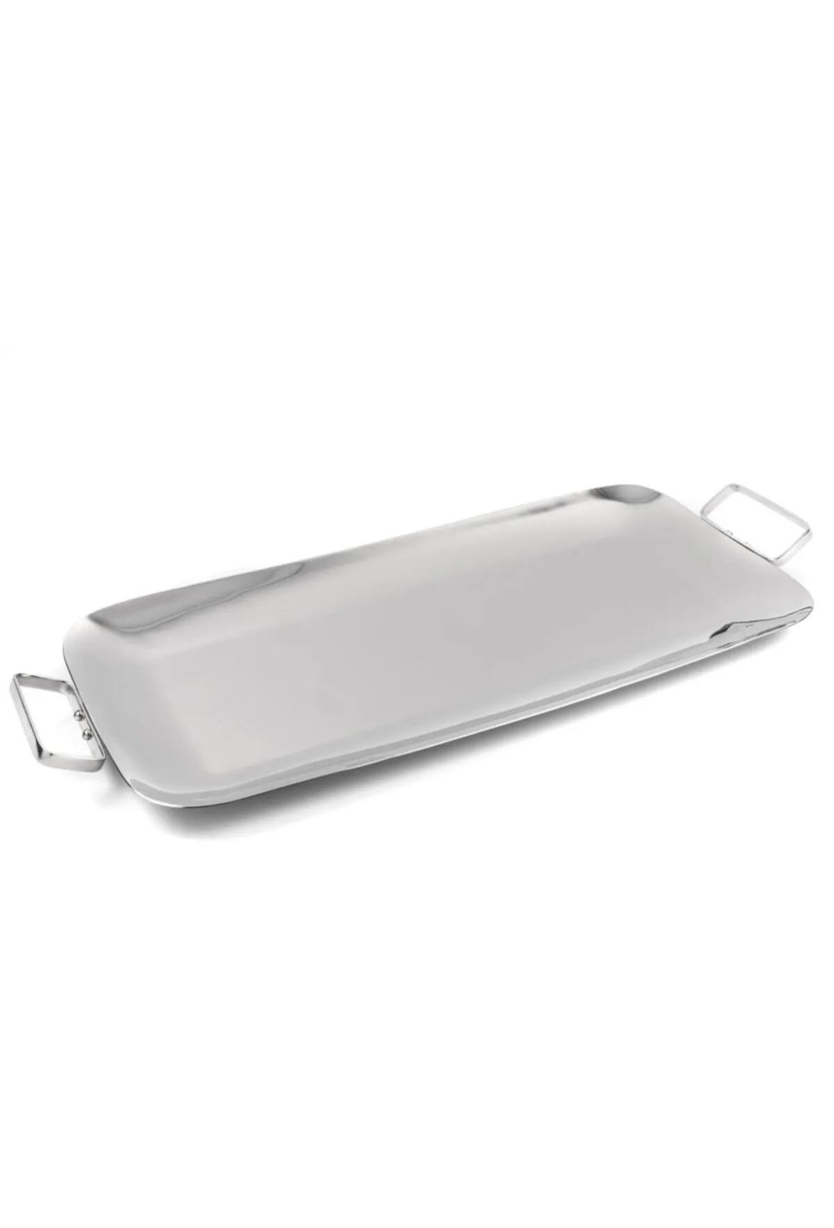 Декор для дома Gümüş Kulplu Metal Tepsi 64x27cm P304.312312