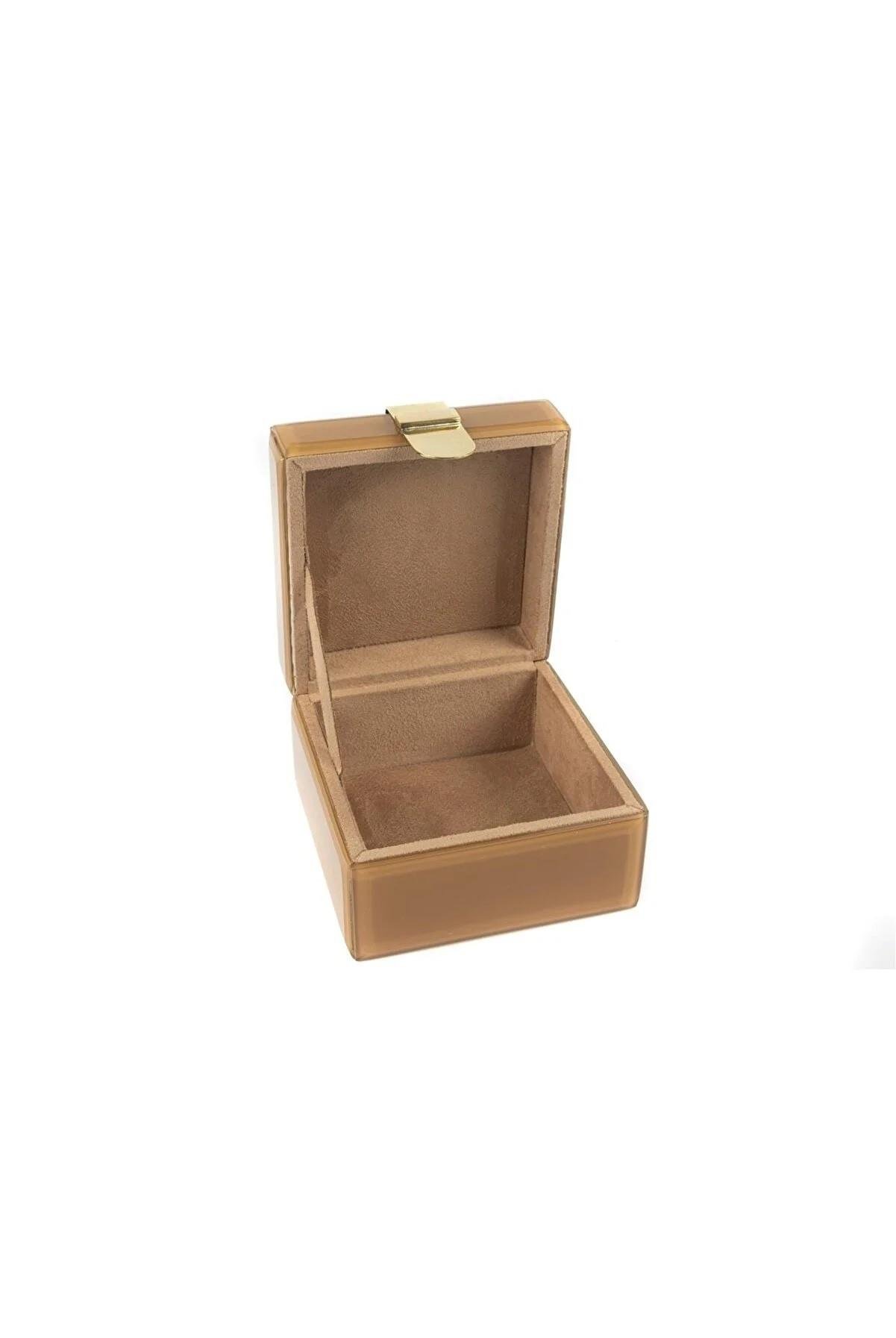 Декор для дома Açık Kahve Takı Kutusu 12x12x8cm P230.339937