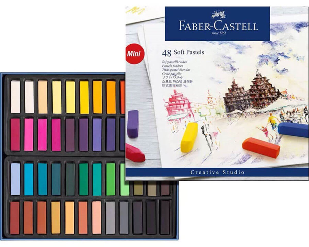 Faber Castell Soft Pastels 48'li Mini Toz Pastel Boya Seti