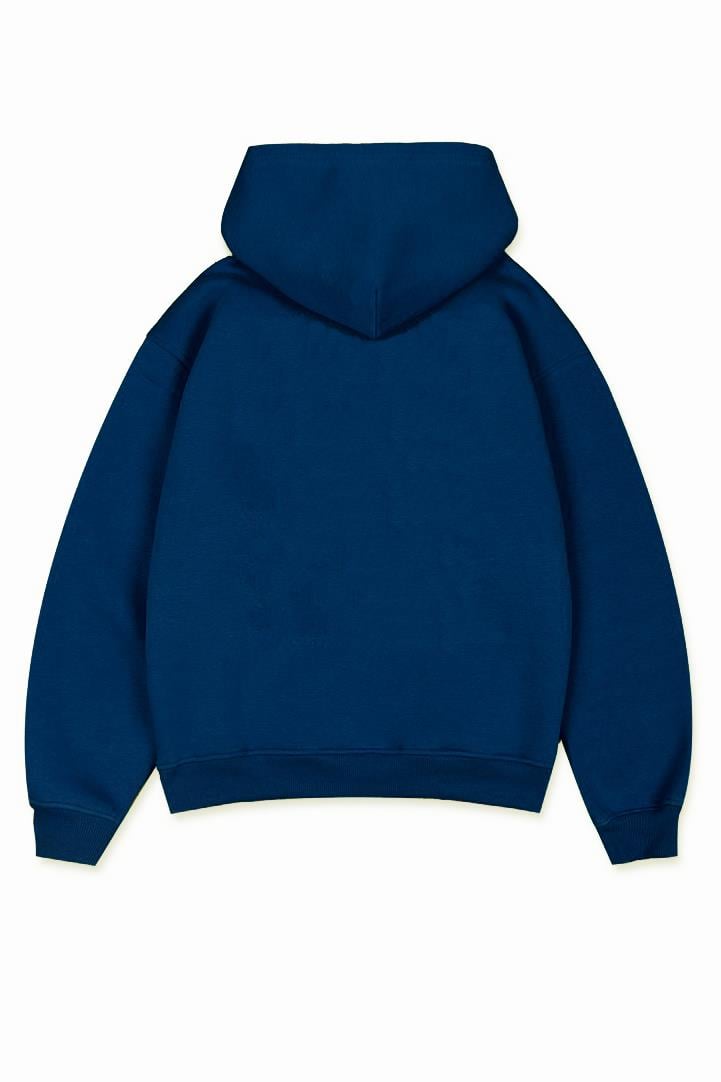 Erkek N018 Kap onlu Vegvisir Viking Pusulas Bask l Lacivert Sweat