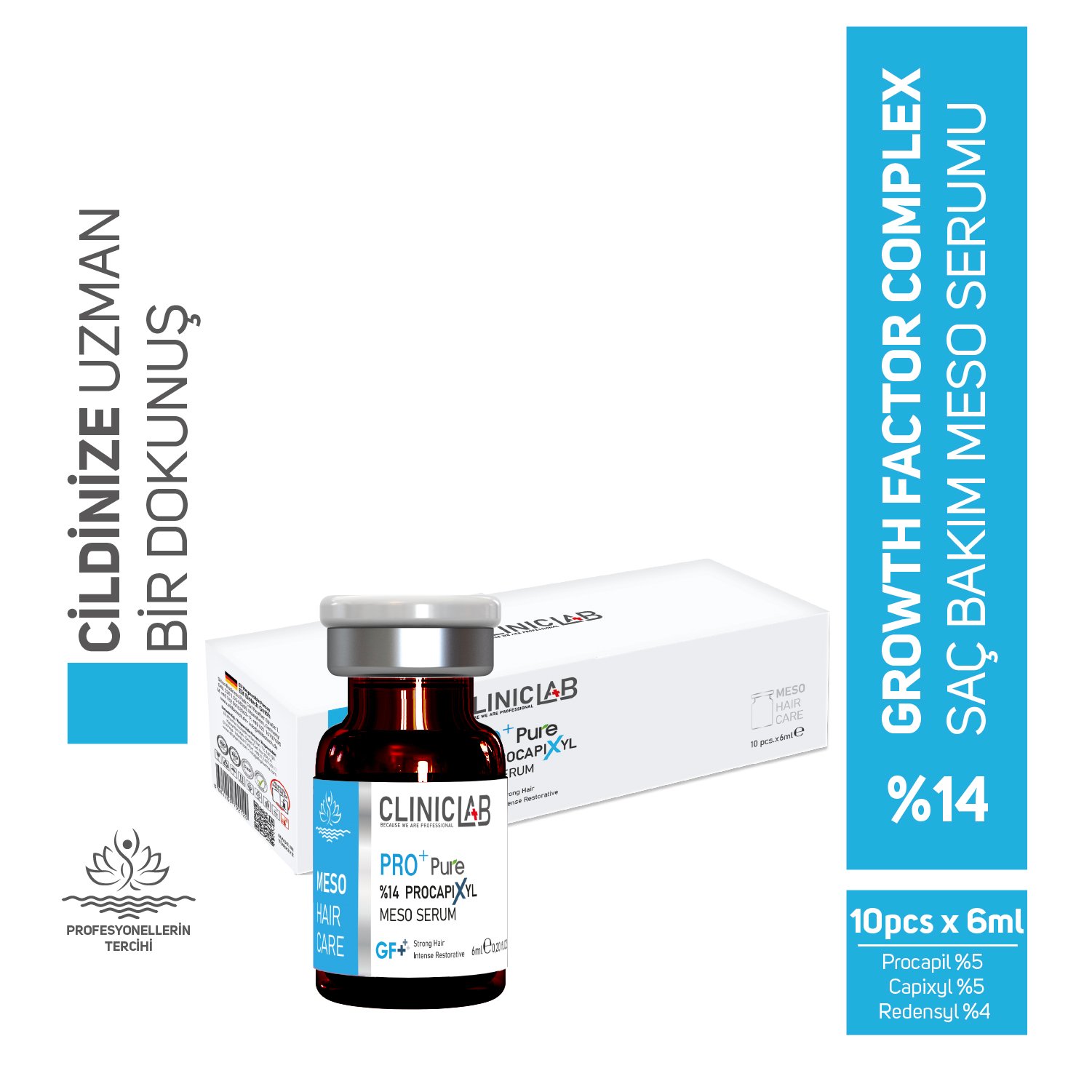 Cliniclab Pro+ Pure %14 Procapixyl Growth Factor Meso Serum 6 Ml X